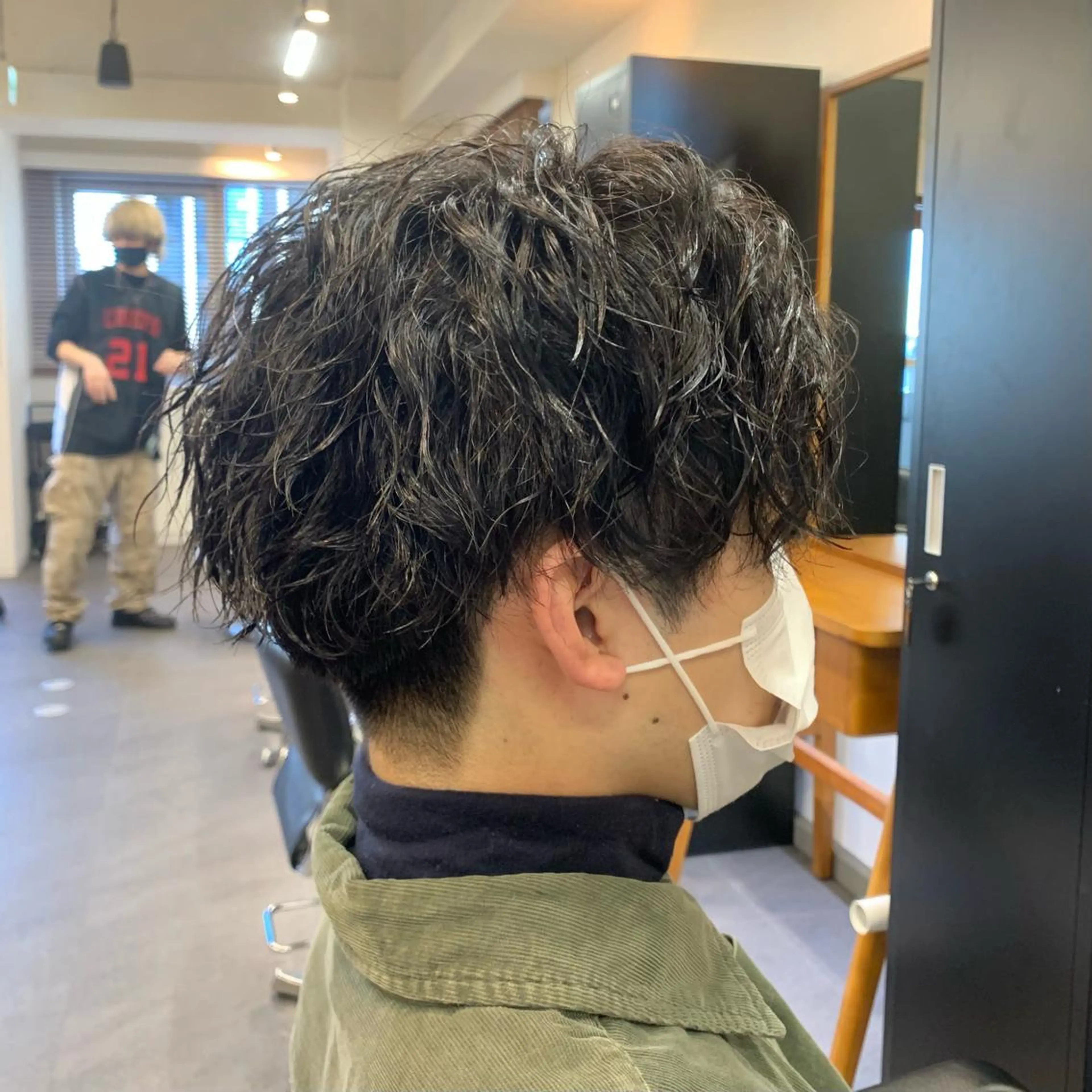 ショート パーマ メンズ カット パーマ メンズ特化美容師/ 藤戸 椋のヘアスタイル