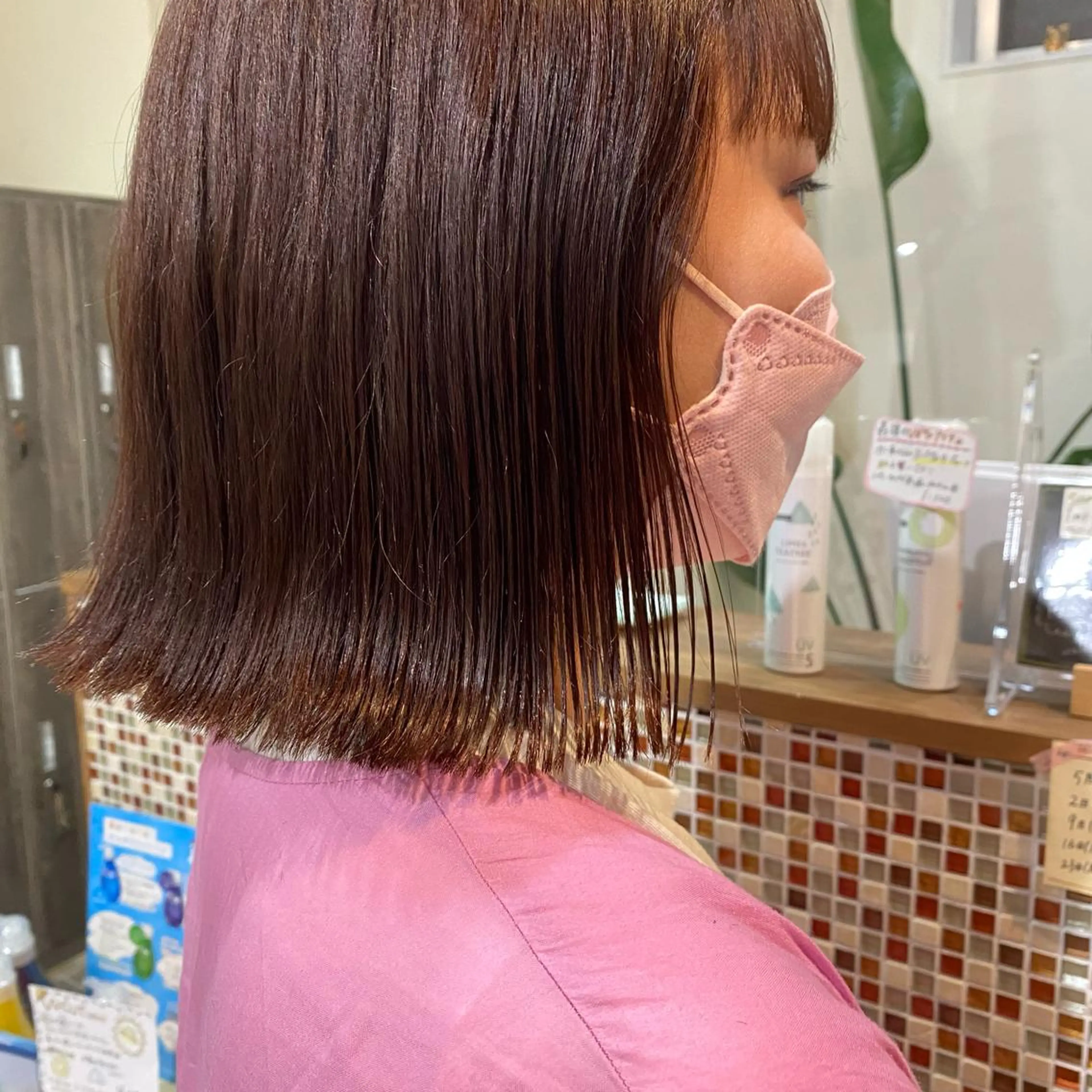 ミディアム 中村 友香のヘアスタイル