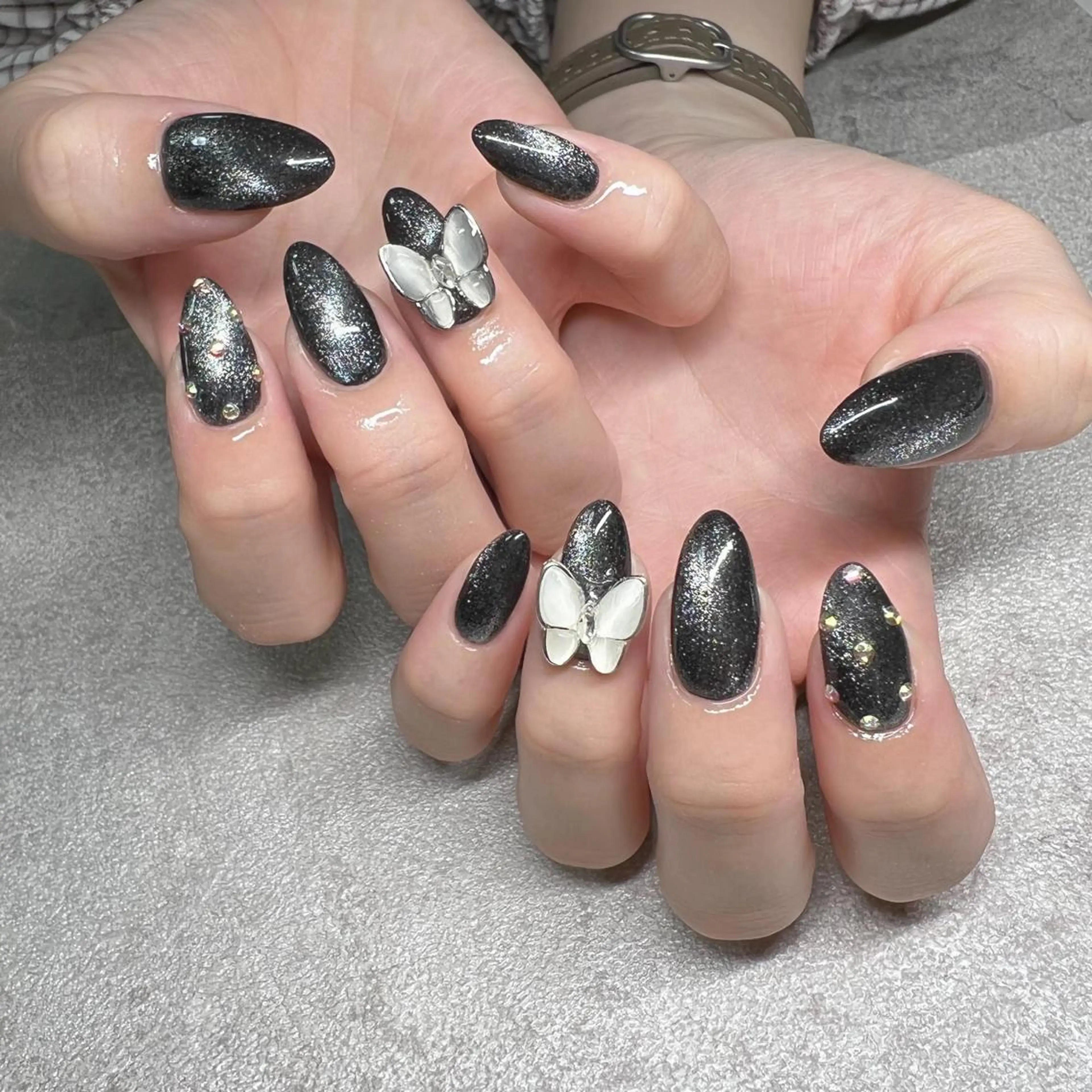 ネイル マグネットネイル ハンドネイル 川端 京香のネイルデザイン