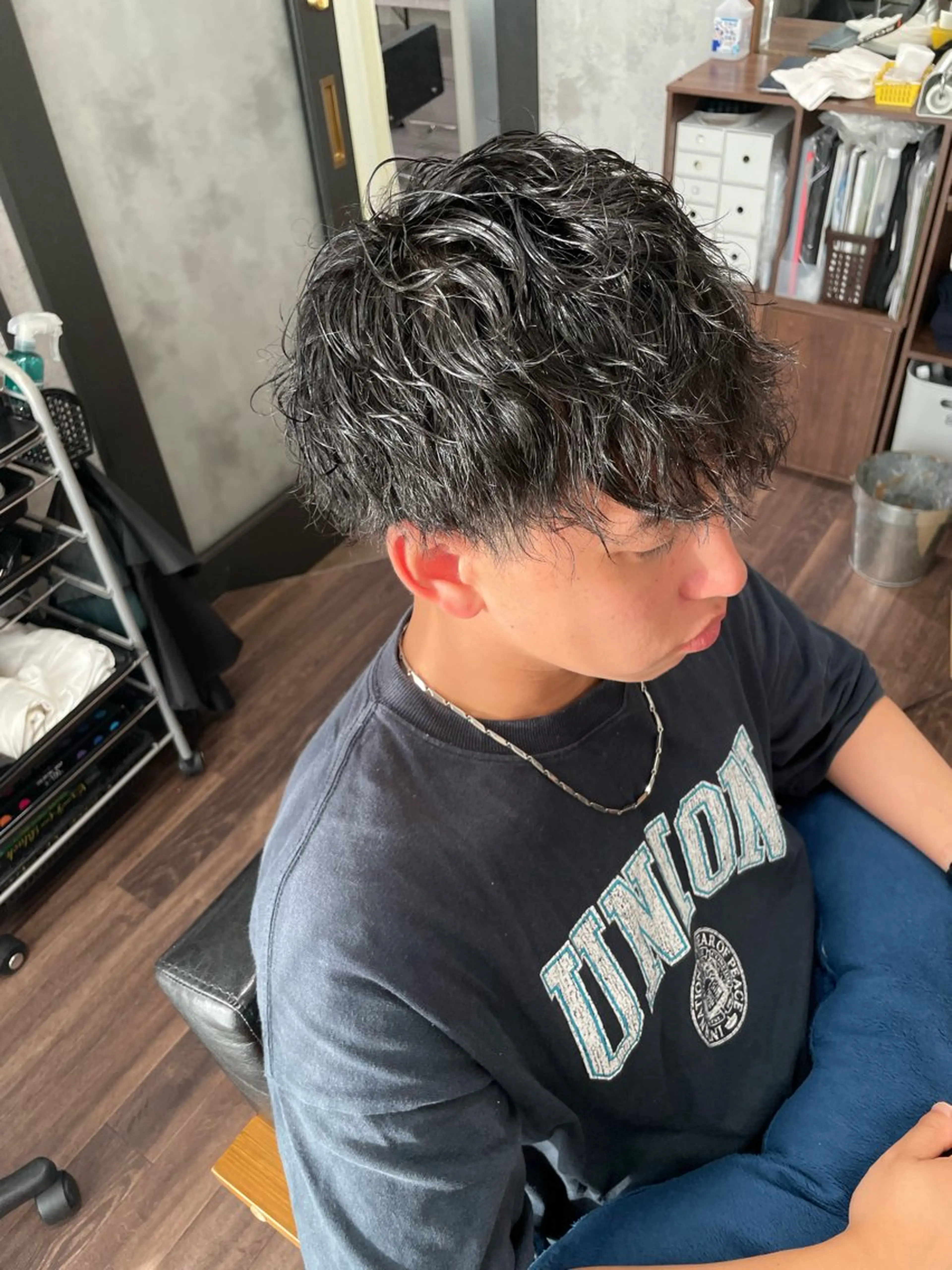 パーマ メンズ メンズパーマ ツイストスパイラルパーマ スパイラルパーマ カット パーマ トリートメント Lull (シェアサロンReco VIProom)所属・Lull1人美容室 バレイヤージュのヘアスタイル