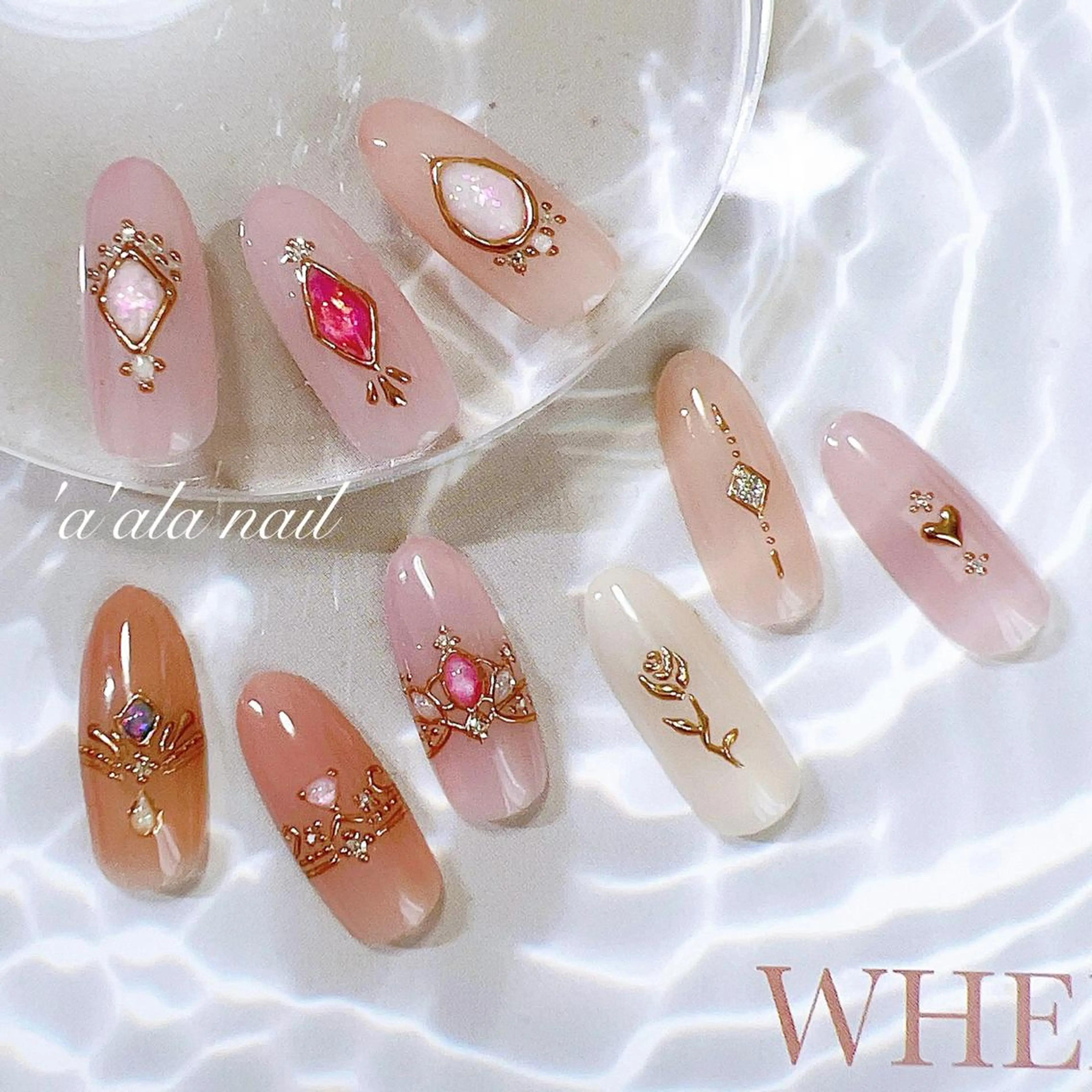 ネイル アートネイル ワンカラーネイル 'a'ala nailのネイルデザイン