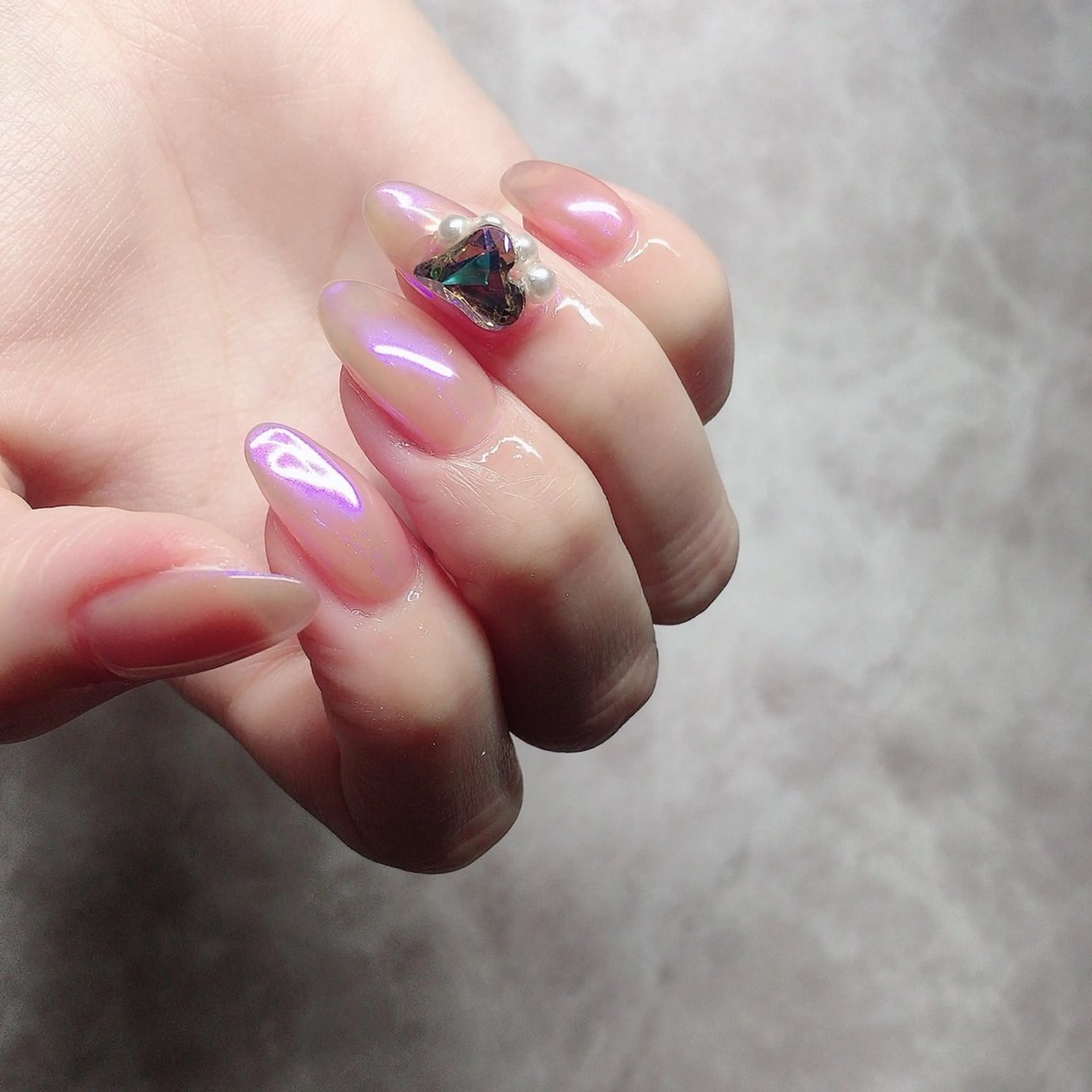 ✨minimo限定✨ミラー🪞、オーロラ🌈、ユニコーン🦄ネイル💅10本オフ有り¥5000の写真