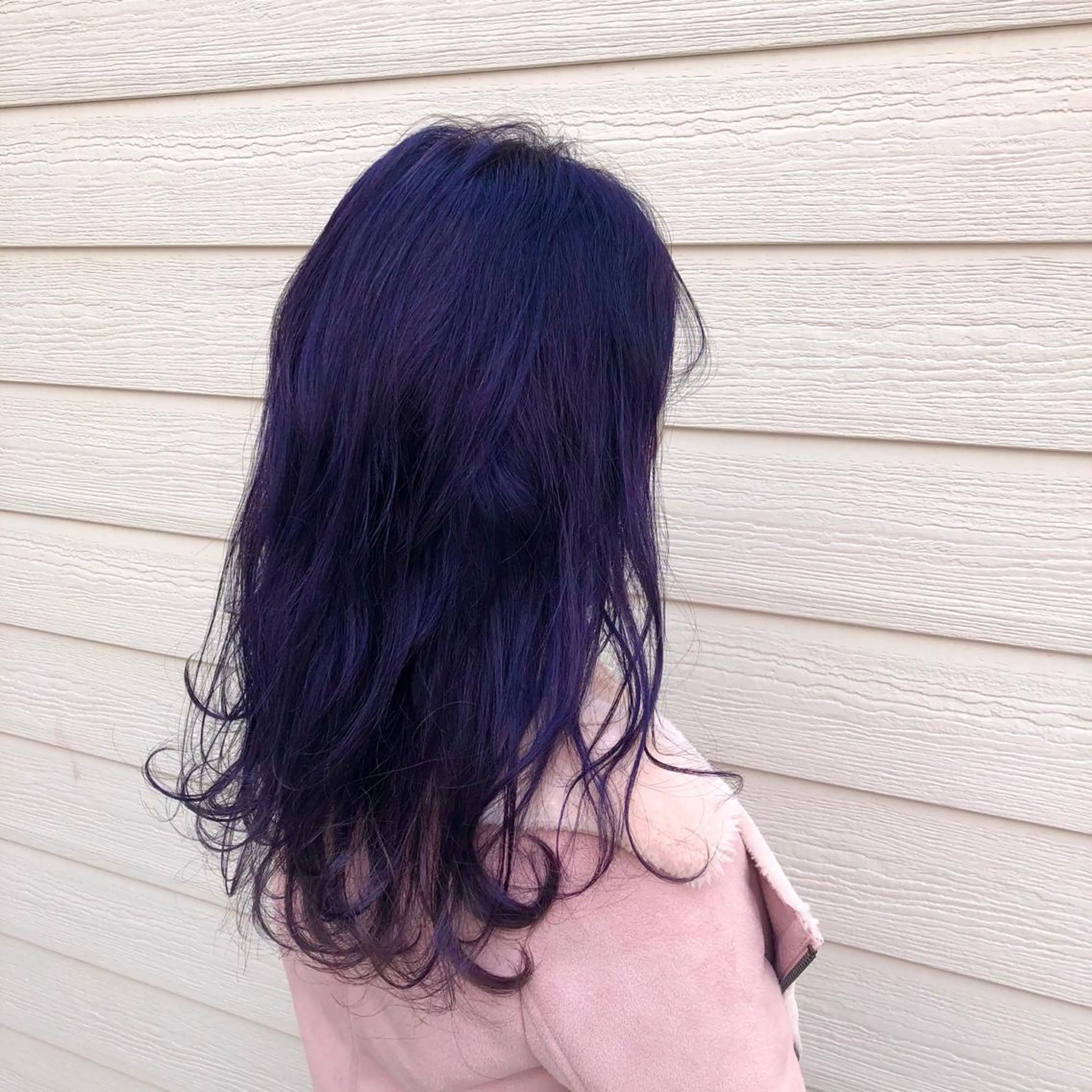 セミロング カラー ネイビーカラー パープルカラー ヘアカラー トリートメント RUBEUS【ルベウス】所属・✨艶々カラー🎨 杉本賢人のヘアスタイル