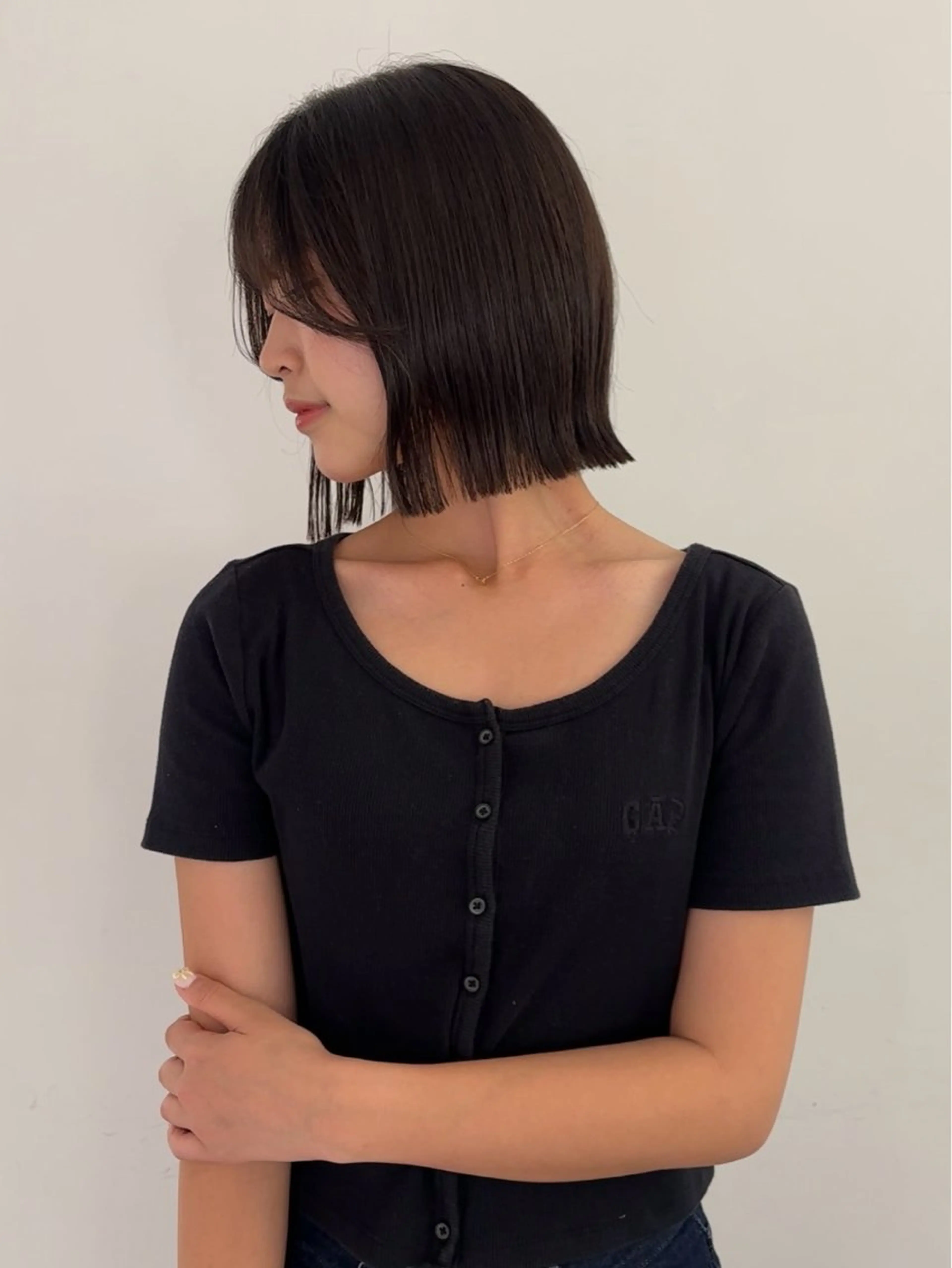 ショート 外ハネヘア ハシヅメ キョウカのヘアスタイル