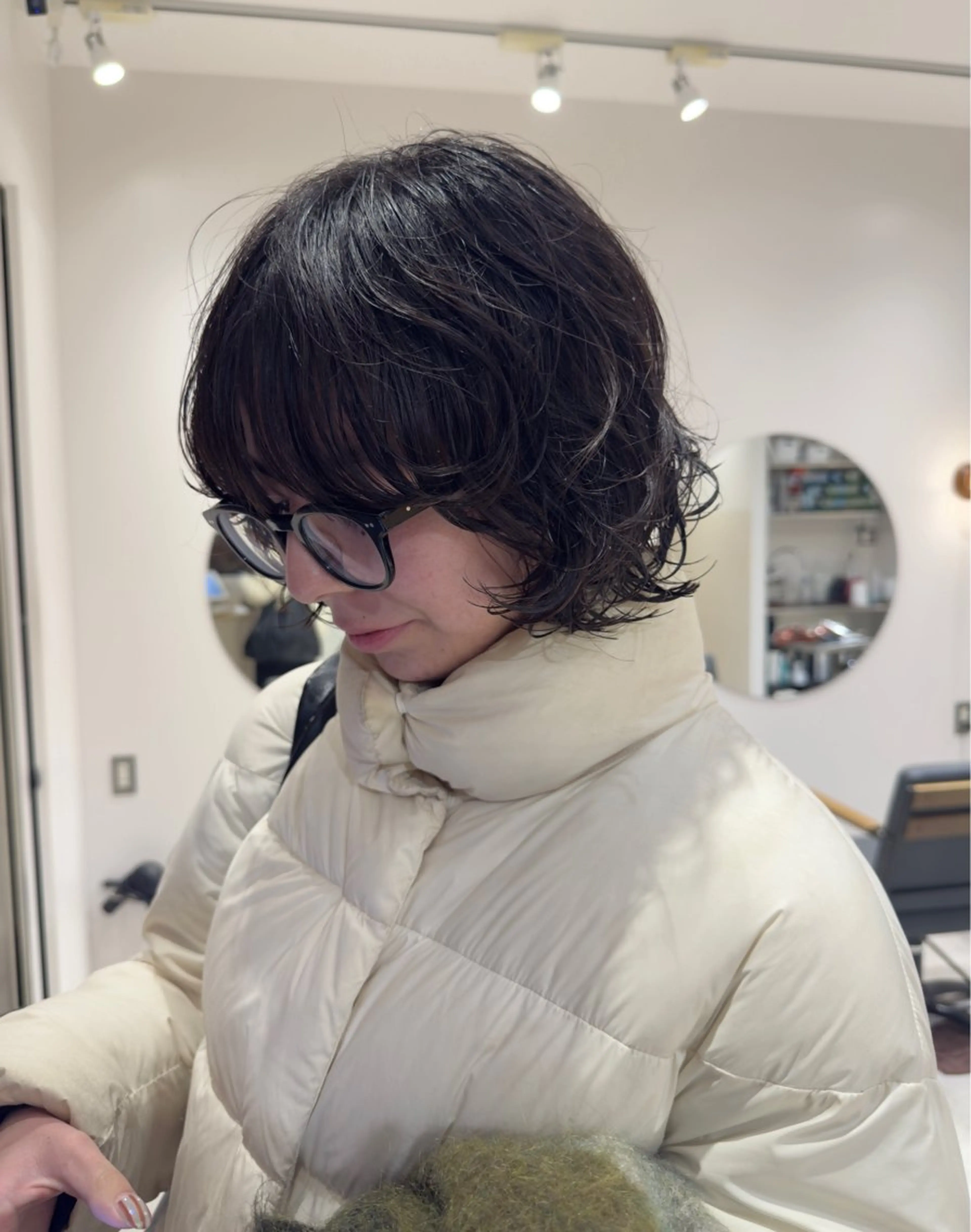 ショート カラー パーマ パーマ/ボブ /レイヤー チヒロのヘアスタイル