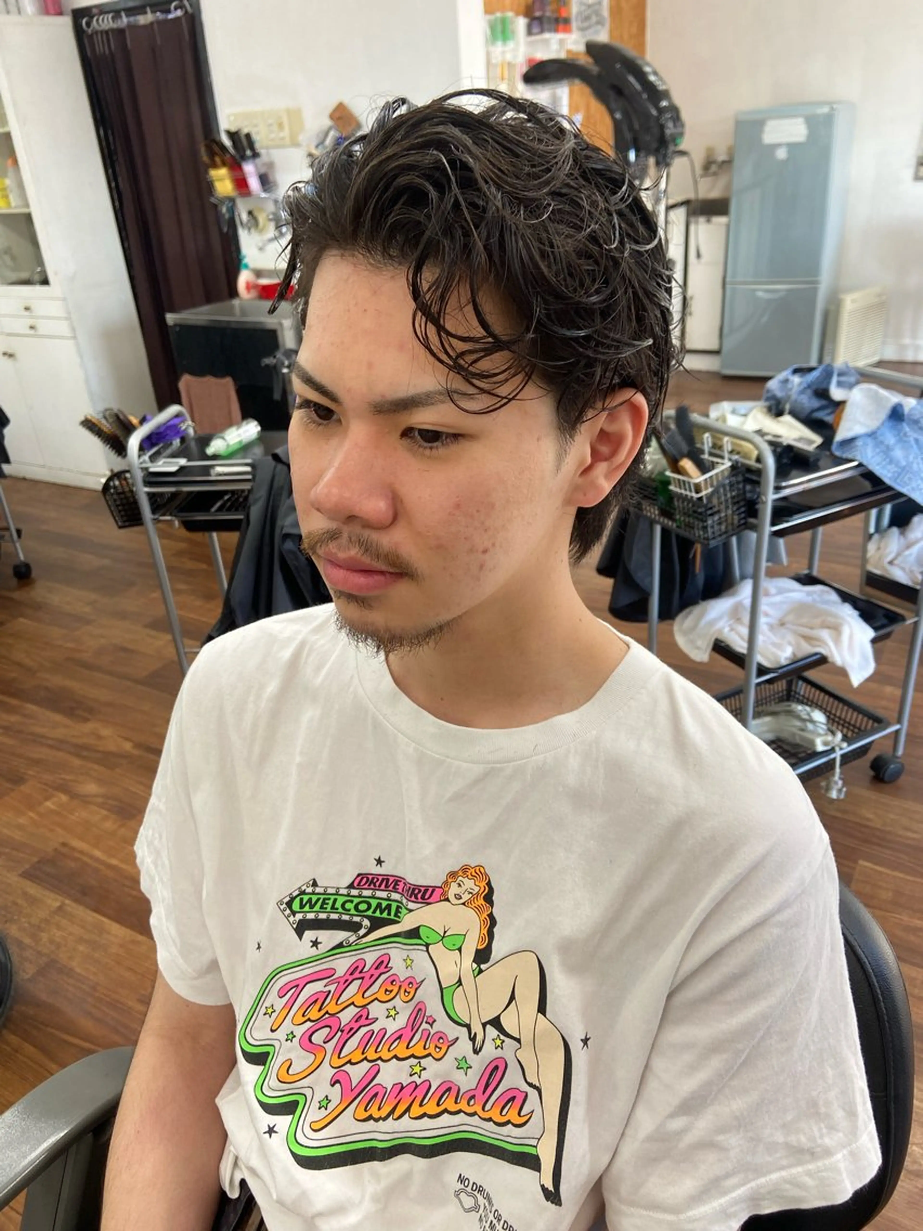 カット＋シャンプー＋顔剃りの写真