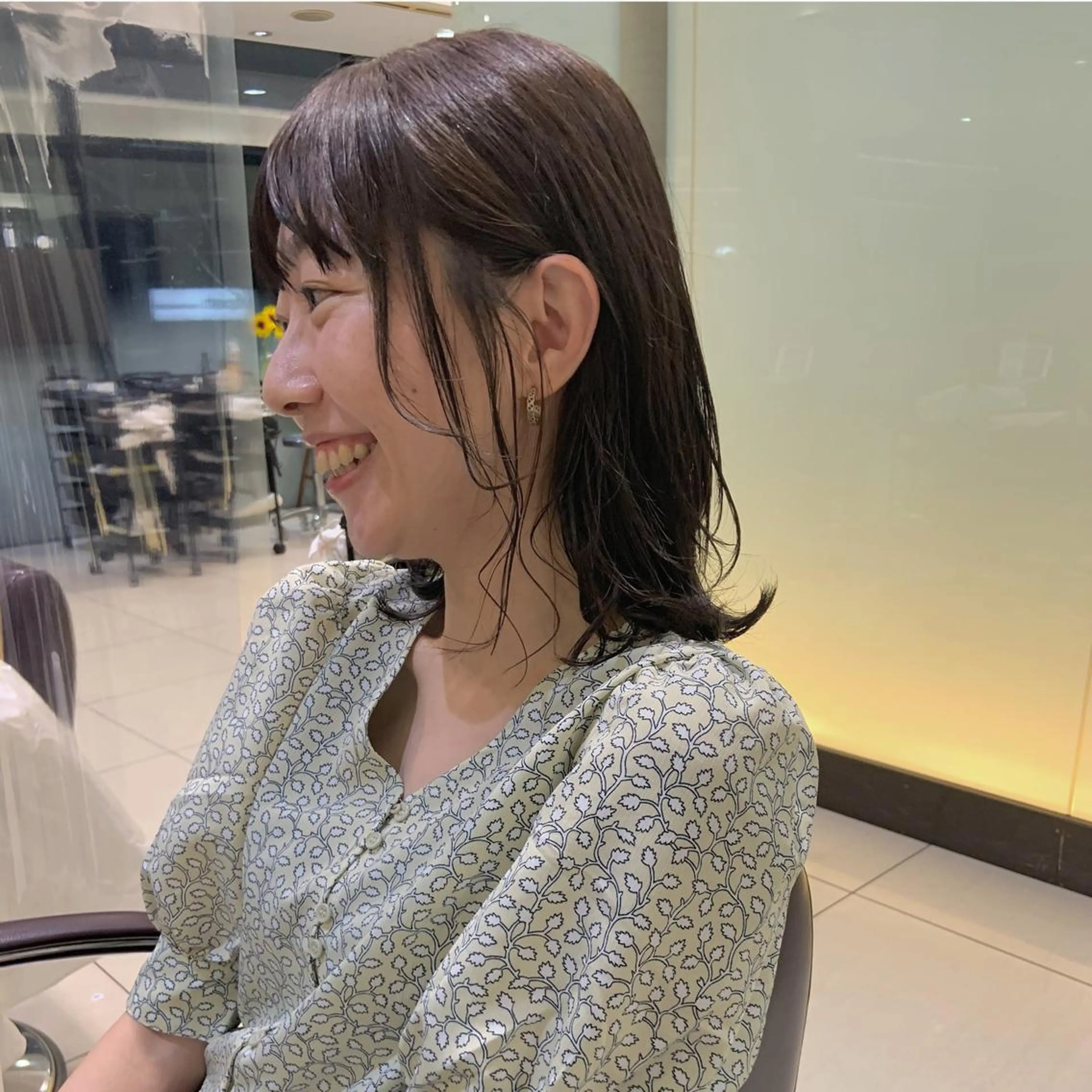 ミディアム タンバルモリパーマ 礒井メンキのヘアスタイル