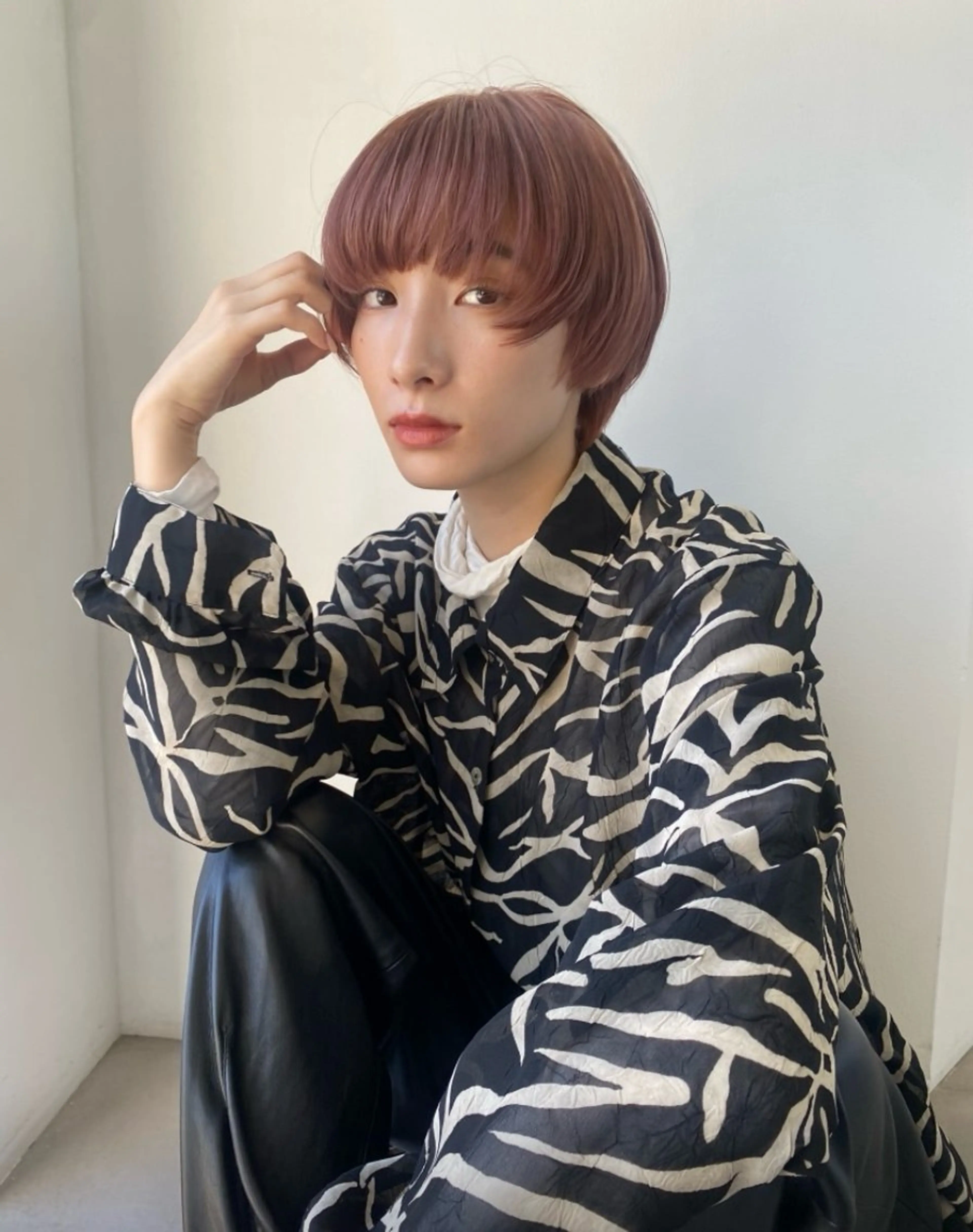 ショート riria/ボブ /ブラウンカラー🎀のヘアスタイル