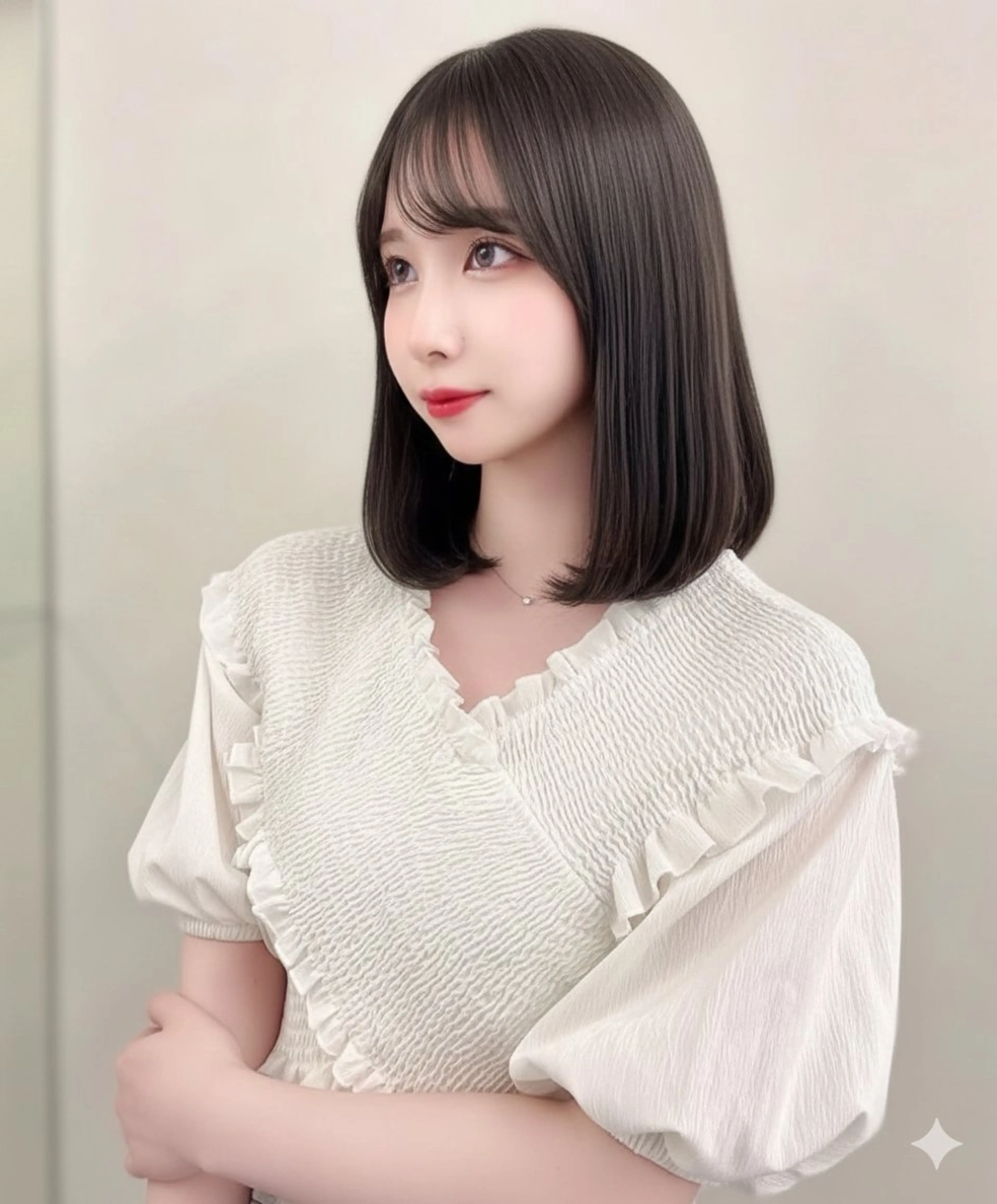 ミディアム カラー カット ヘアカラー トリートメント 韓国ヘア/髪質改善 TAKAHIROのヘアスタイル