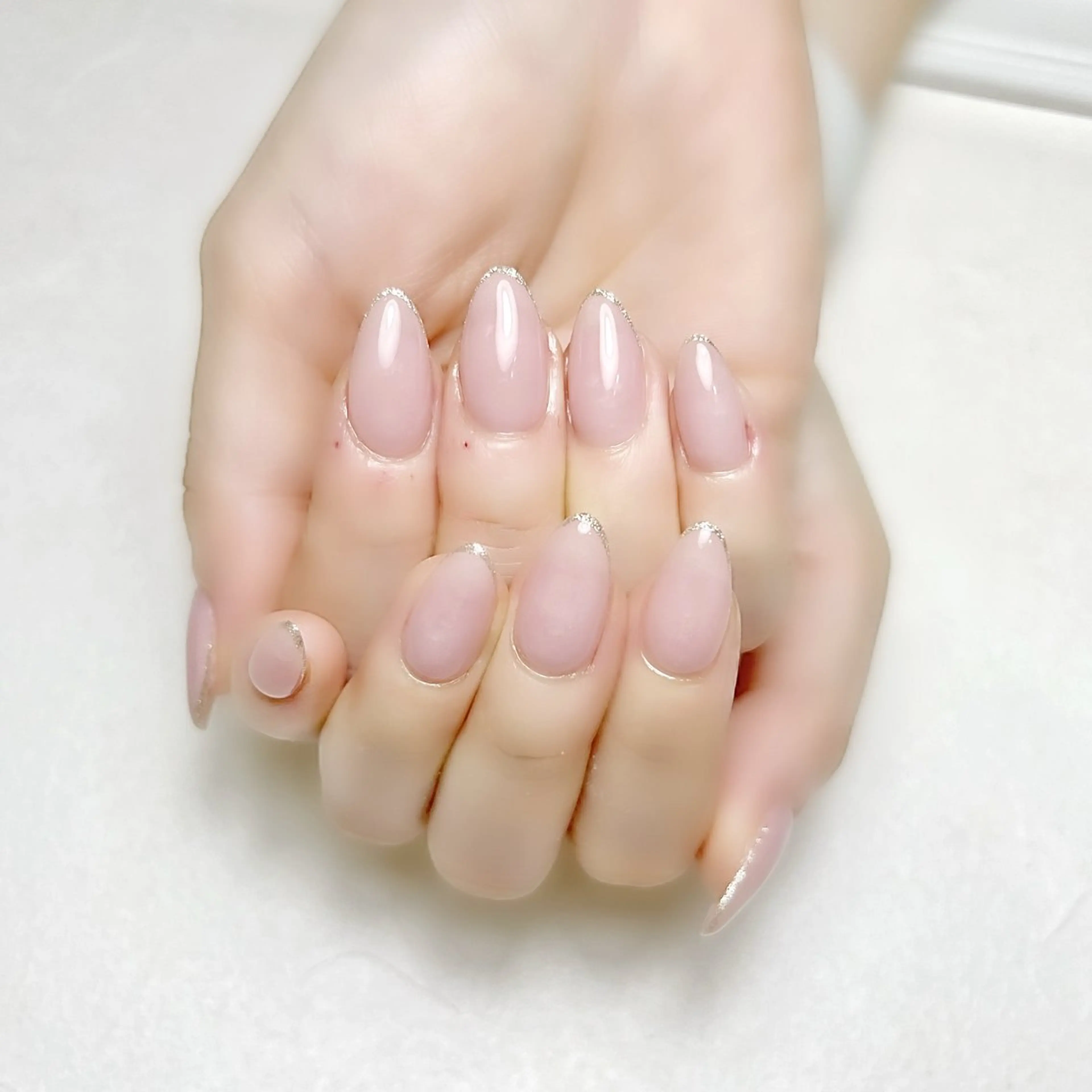 ネイル ラメ(グリッター) オフィスネイル ワンカラーネイル rouse nail RISATOのネイルデザイン