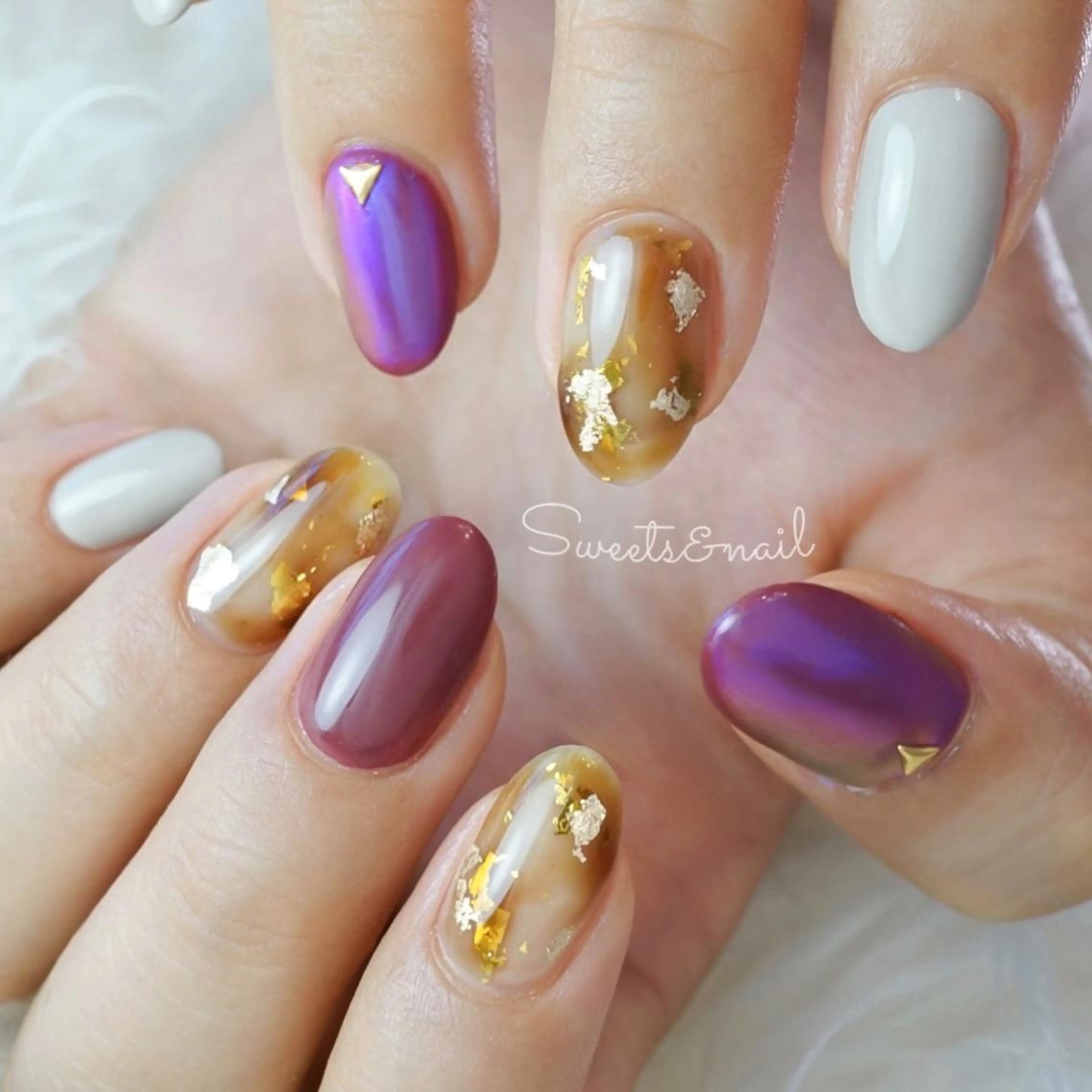 ネイル べっ甲ネイル Sweets＆ nail みなこのネイルデザイン