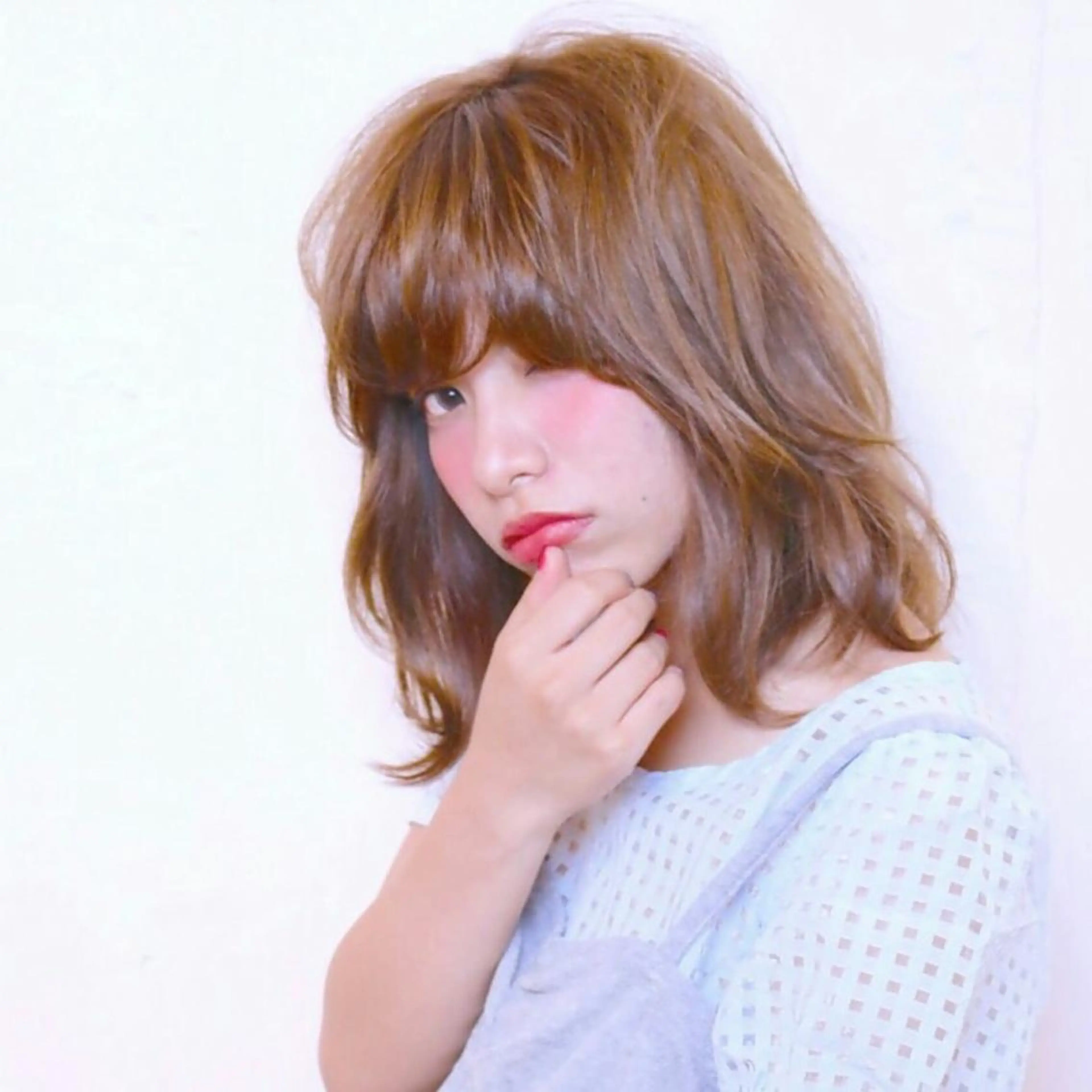 ミディアム カラー takk design labのヘアスタイル