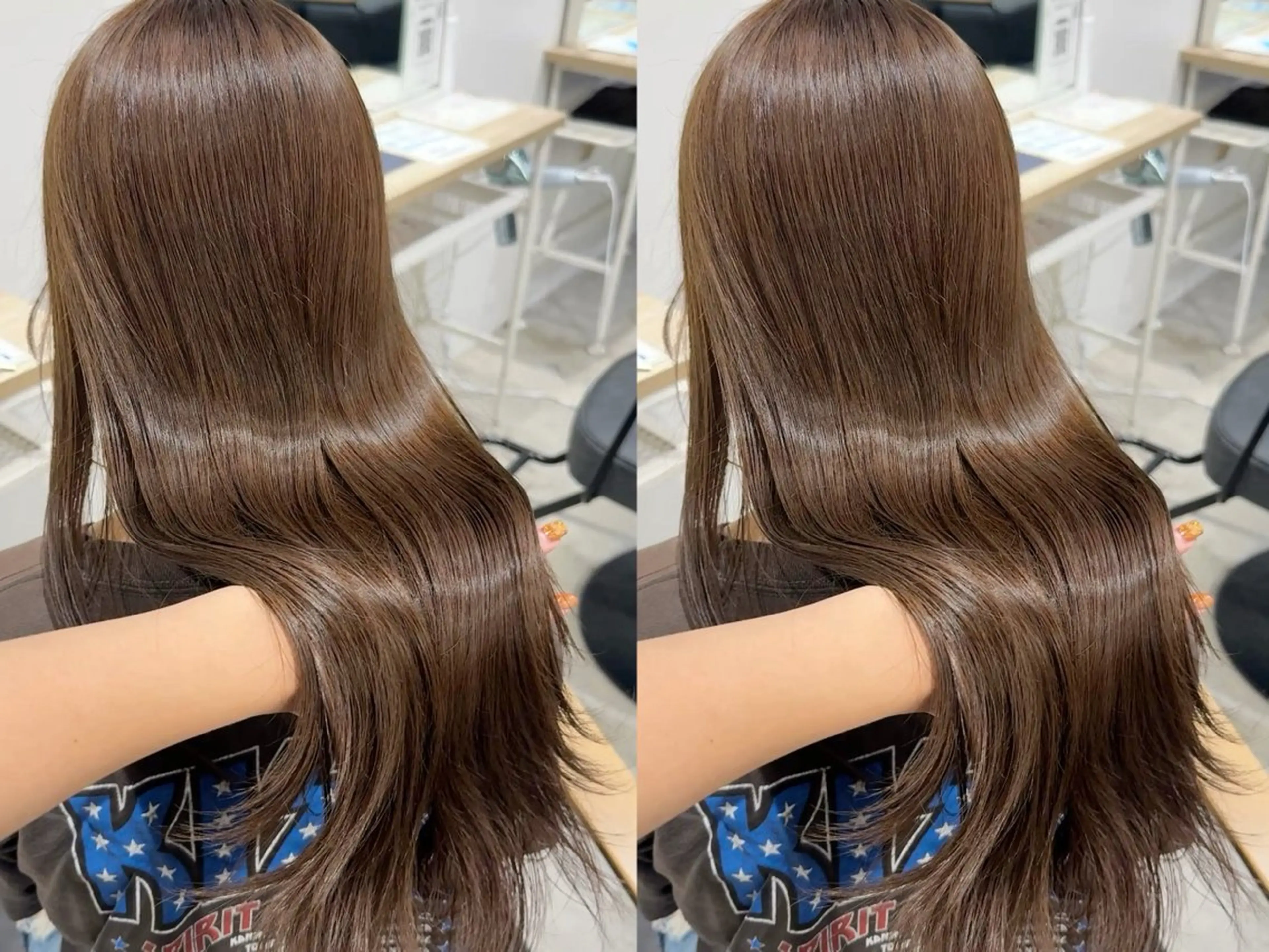 ロング カラー カット ヘアカラー 冬っぽカラー/ マツエク/ゆきなのマツエク・マツパデザイン