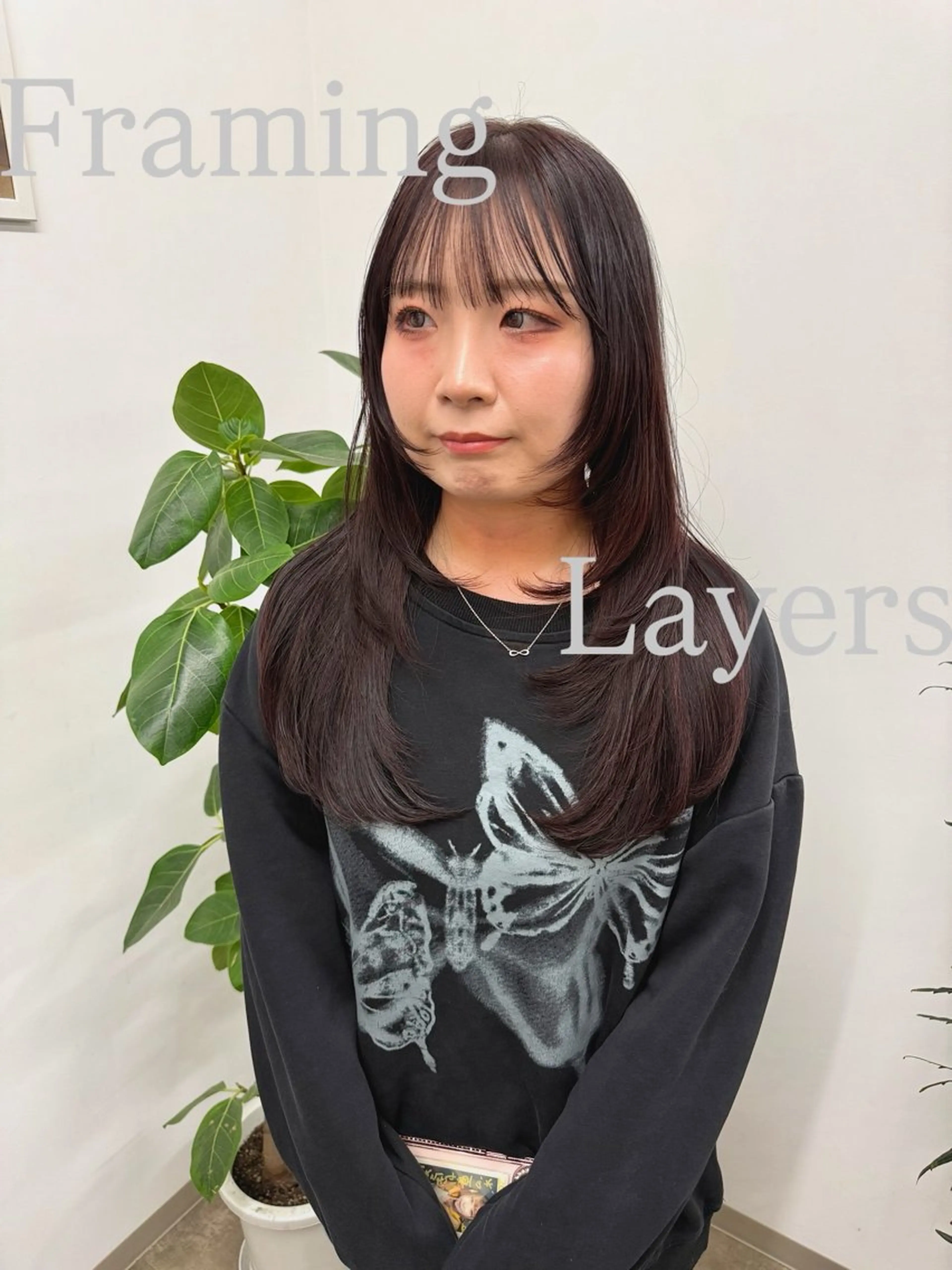 セミロング 顔まわりレイヤー レイヤーカット カット 📍葛西りんたろう/ ENVのヘアスタイル