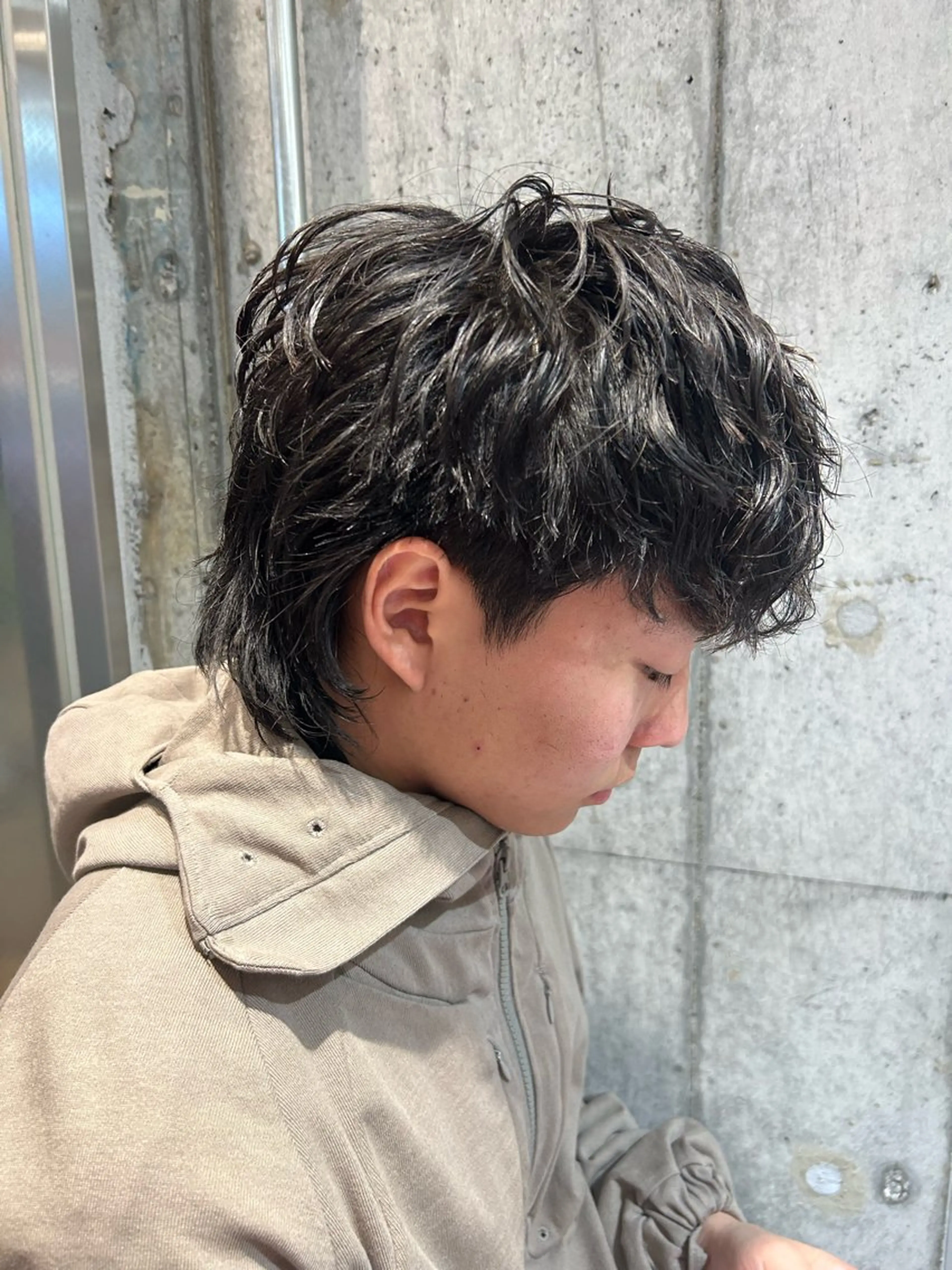 ショート パーマ メンズ カット パーマ メンズ得意です💥 ハユカといいます❗️のヘアスタイル