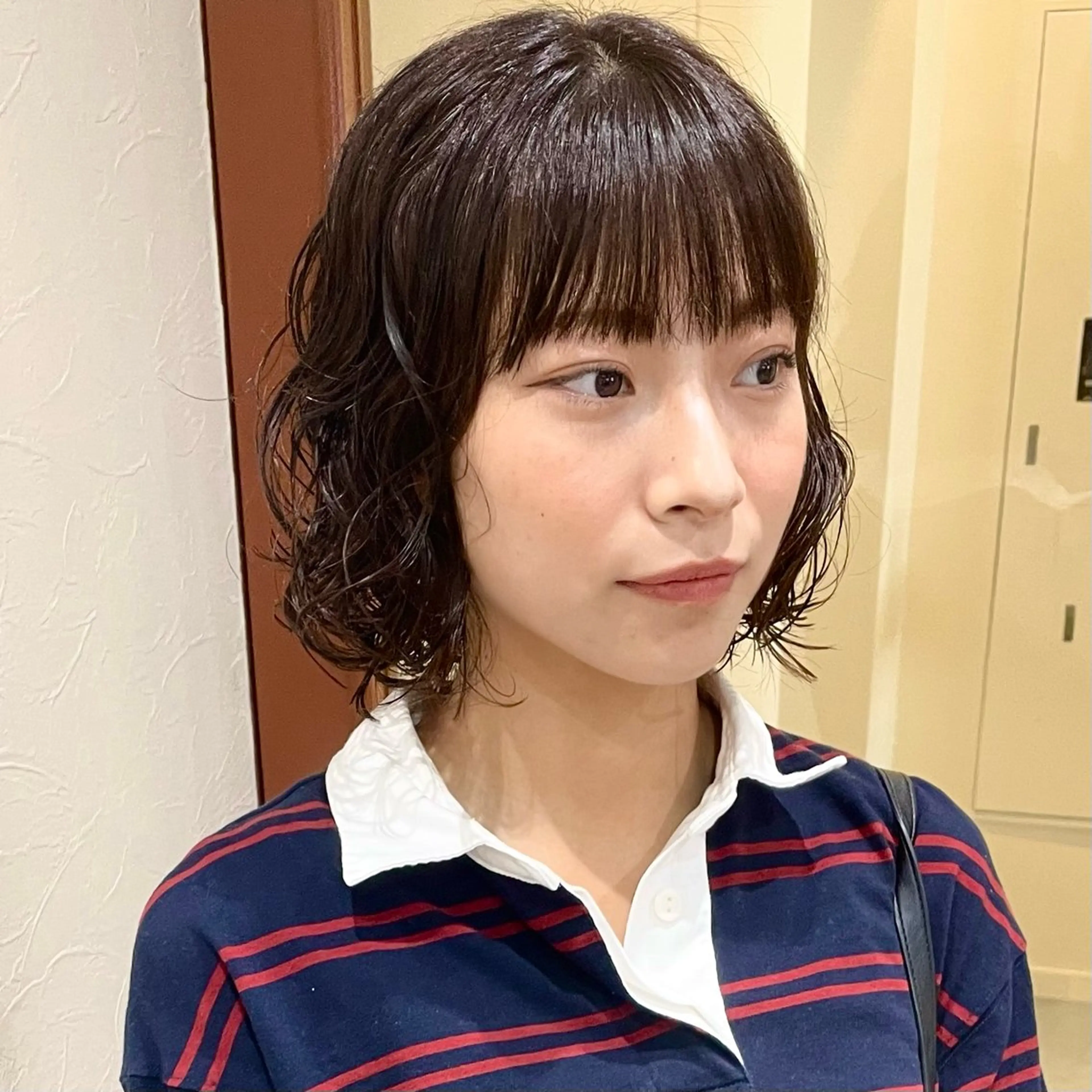 ショート カラー パーマ カット ヘアカラー パーマ ヘッドスパ 暖色カラー/髪質改善 伏見/RIONAのヘアスタイル