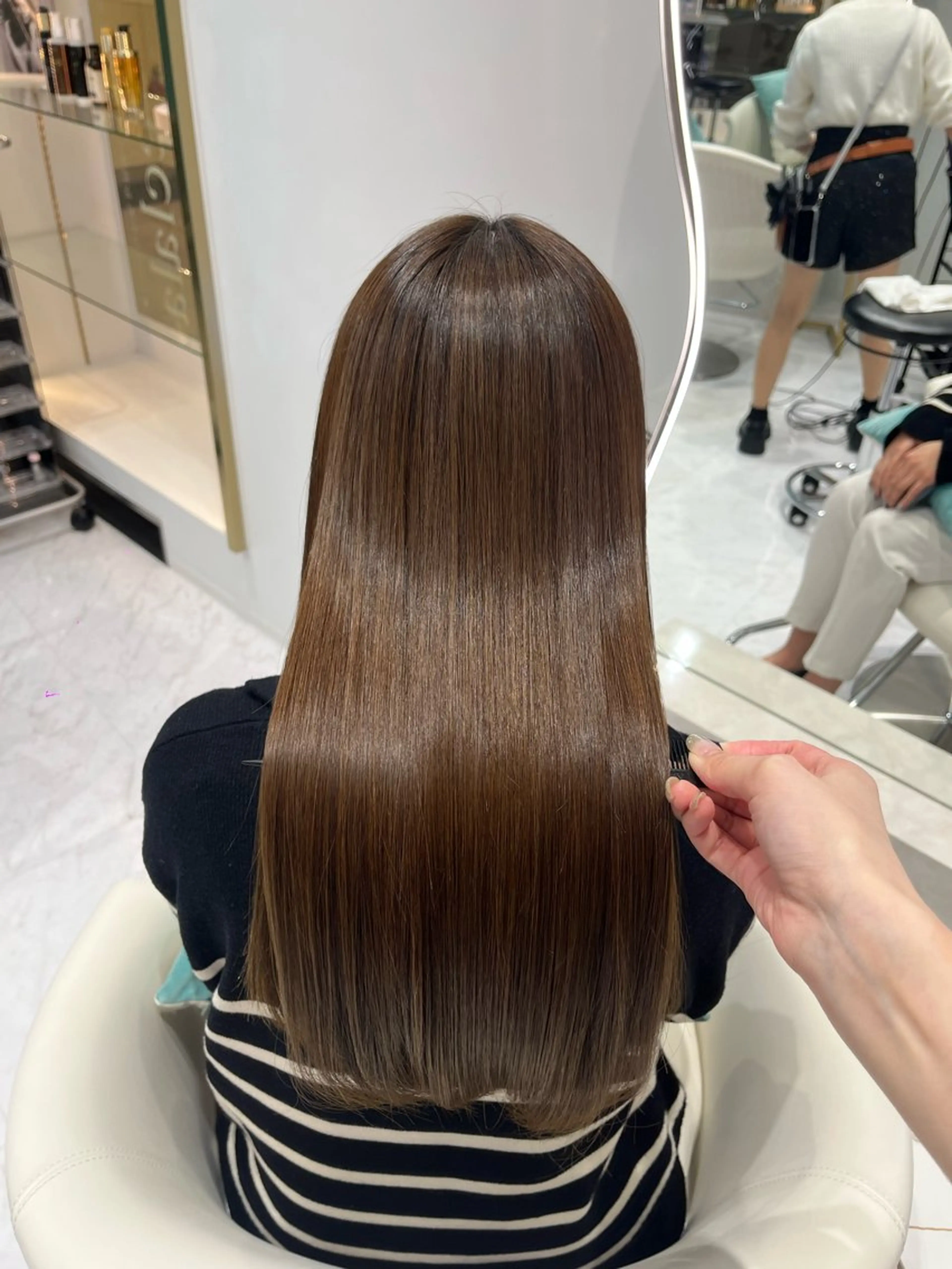 ロング 髪質改善 トリートメント トリートメント 名古屋/透明感カラー /韓国ヘア/高木梨帆のヘアスタイル