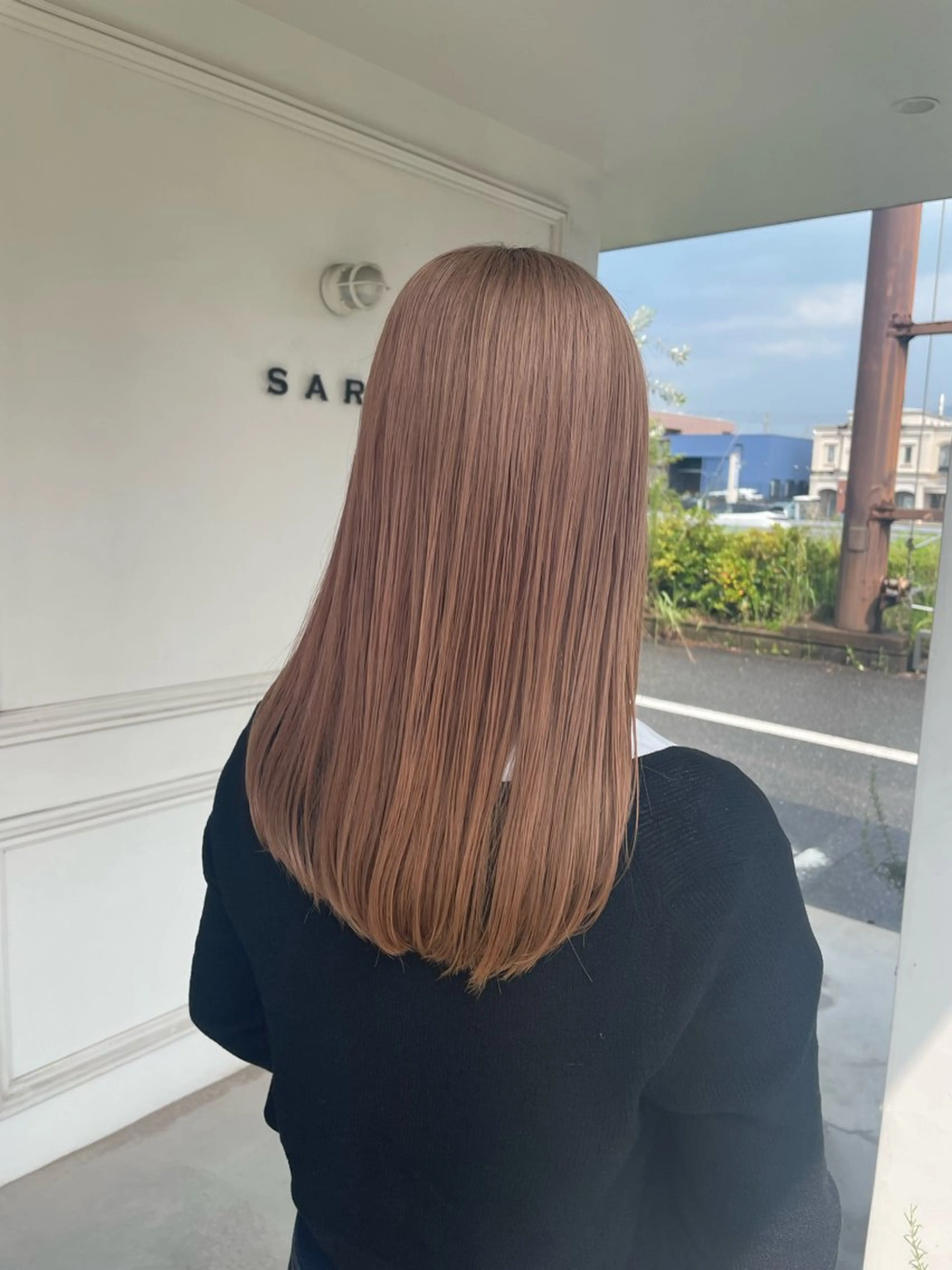 セミロング 木村 架音のヘアスタイル