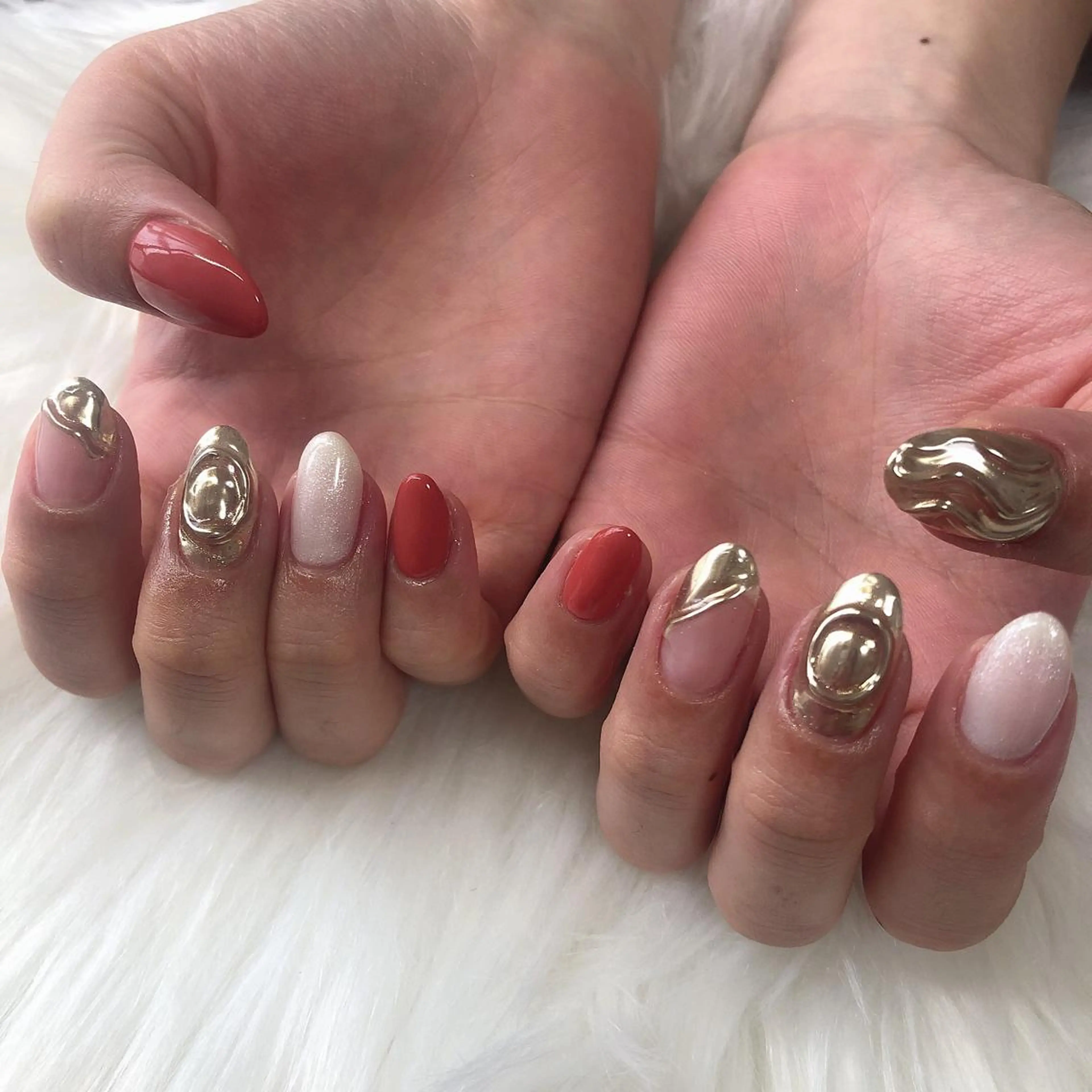 ネイル ハンドネイル 西岡 杏のネイルデザイン