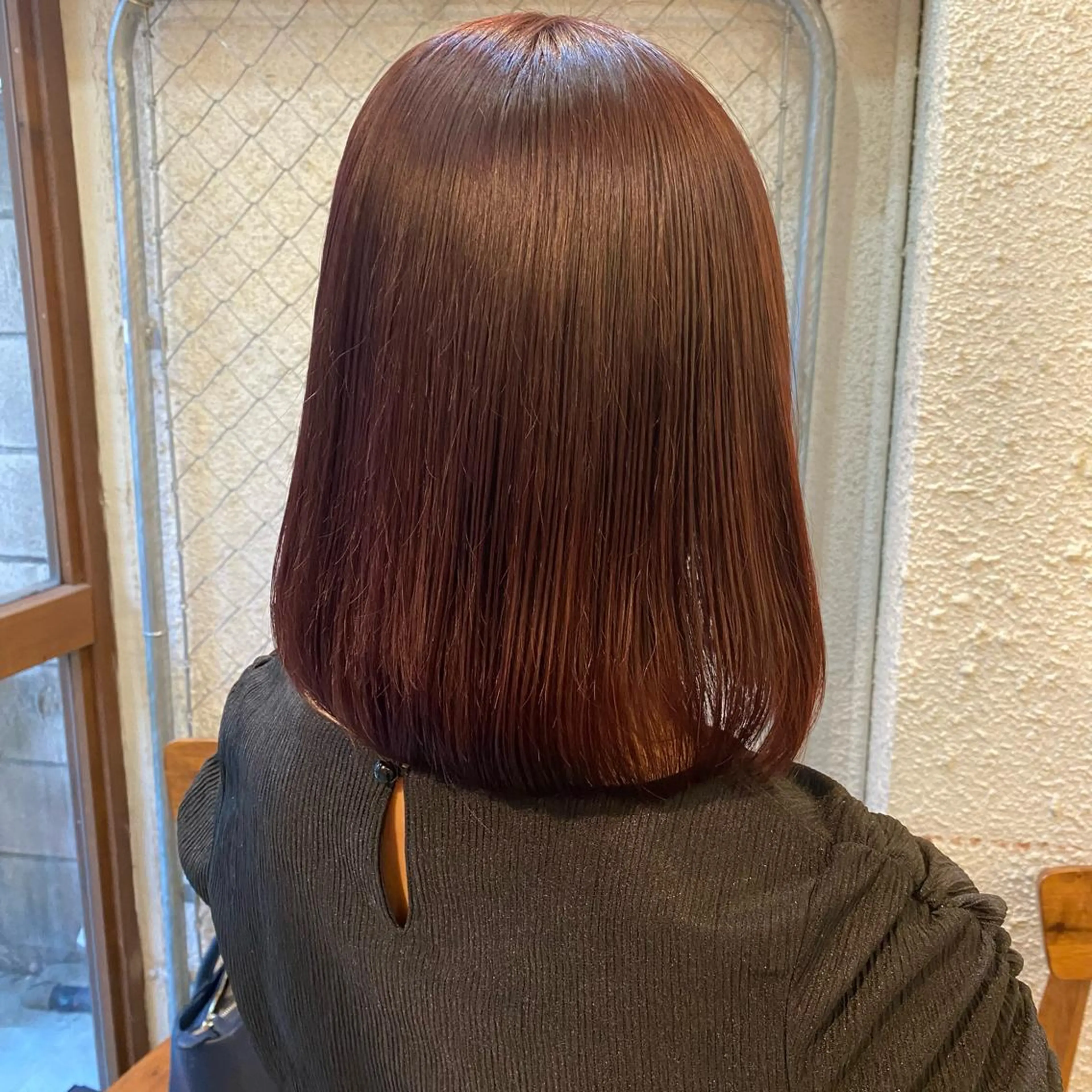 ミディアム カラー 暖色艶color / ボブ🦩Rioのヘアスタイル