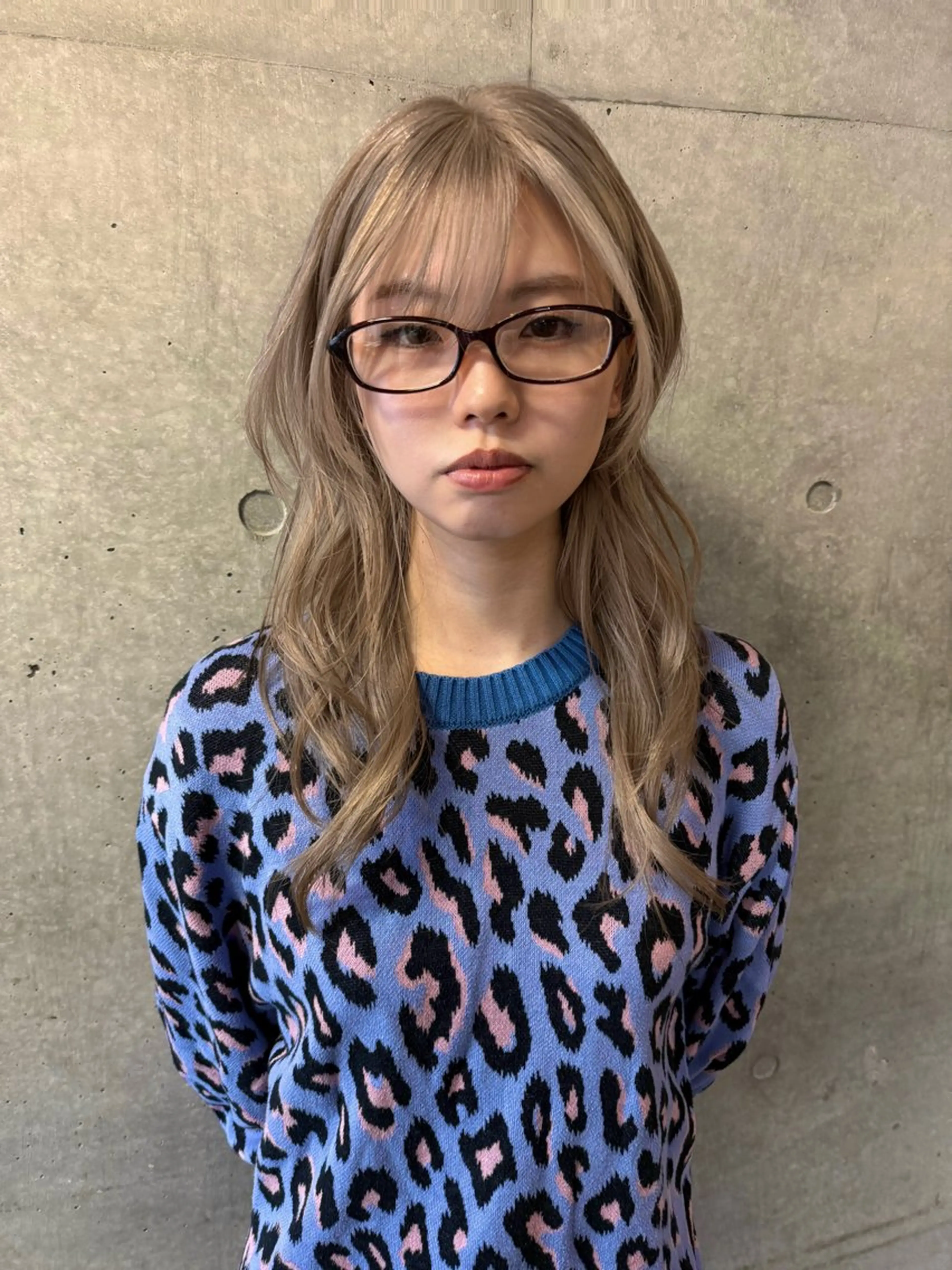 ロング カット ヘアカラー レイヤーカット\ウル フ　chinatsuのヘアスタイル