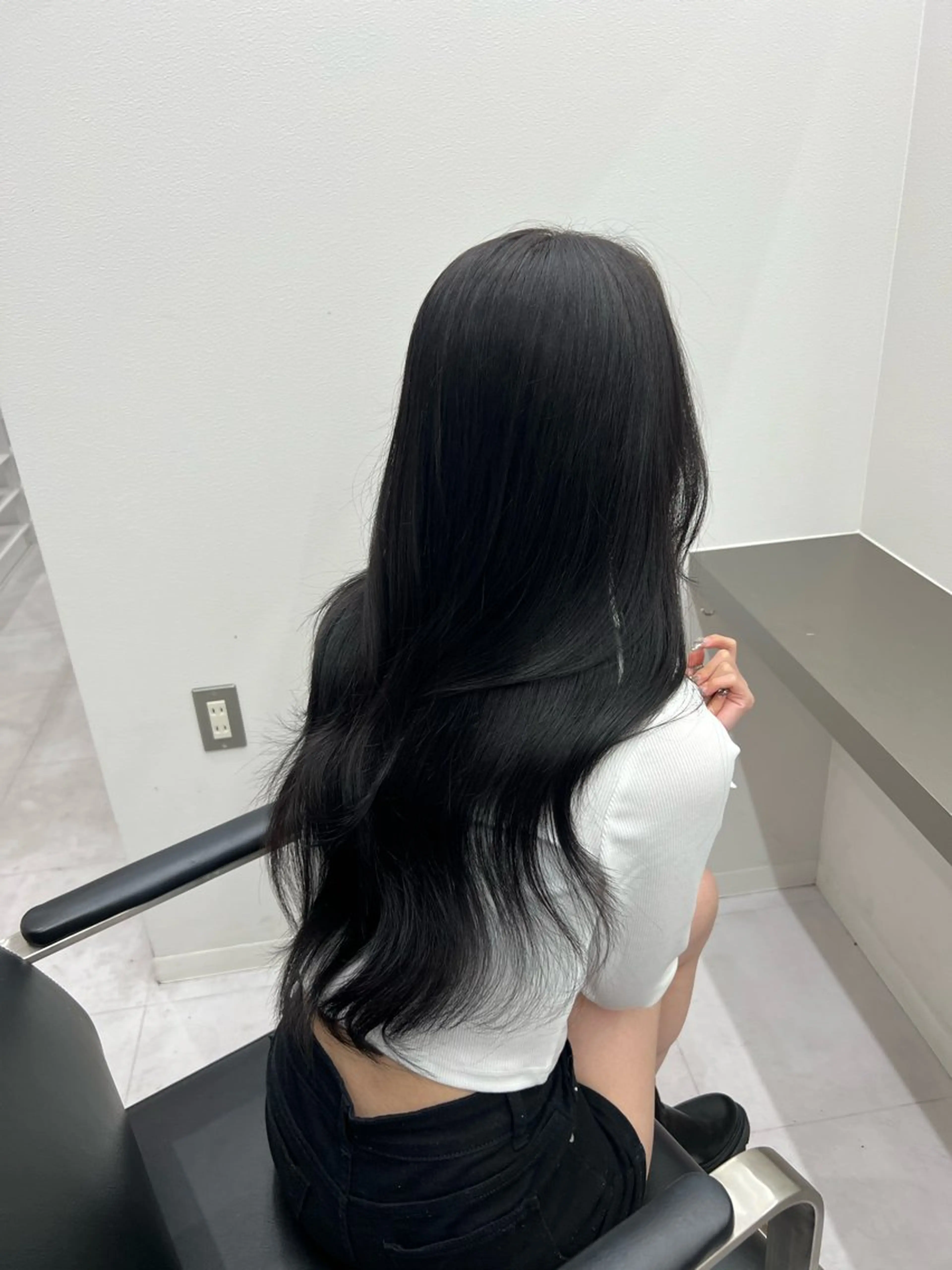 ロング カラー ヘアアレンジ 艶カラー/アイドル 前髪/内藤　輝のヘアスタイル