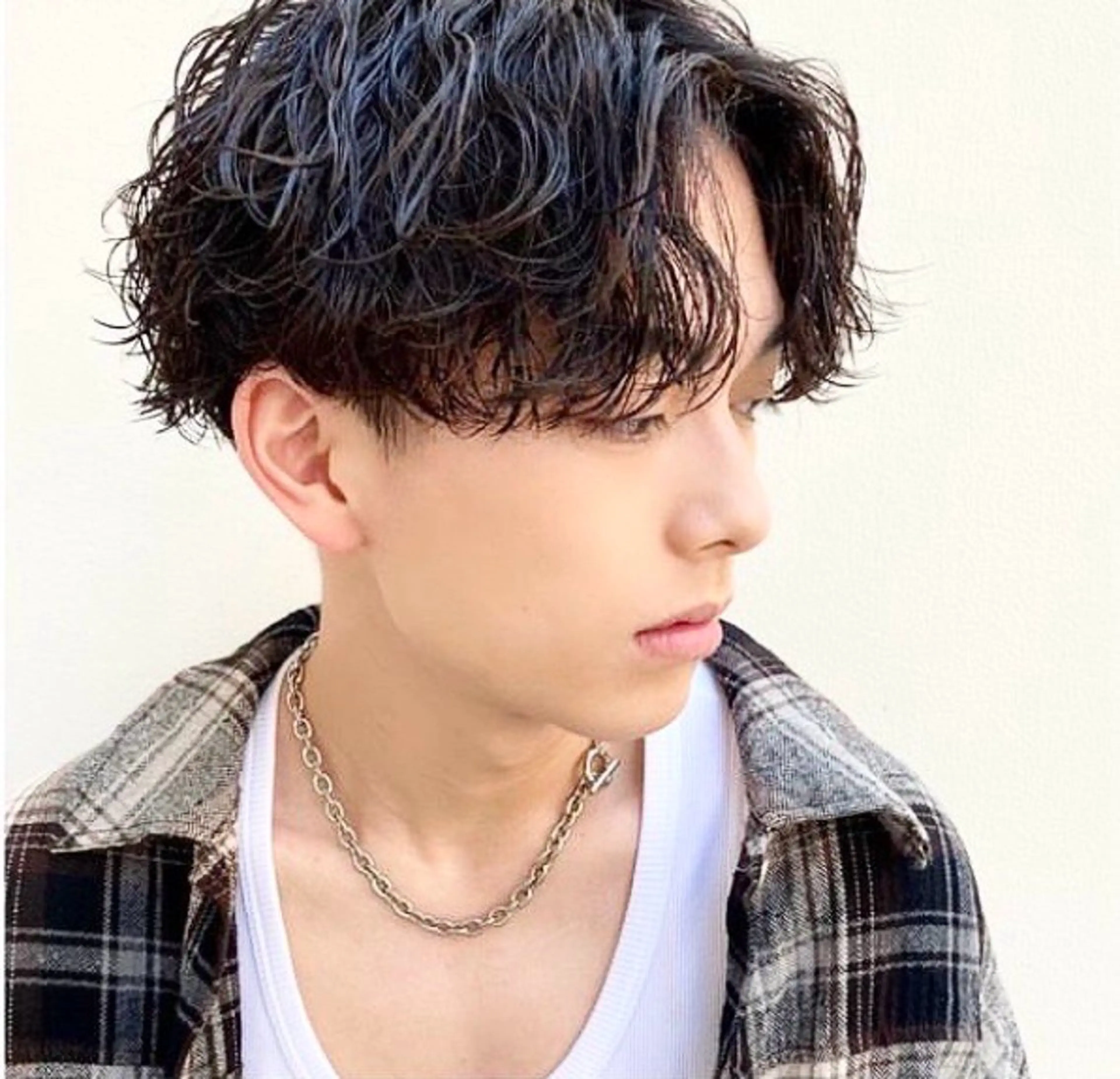 ショート カラー パーマ メンズ メンズパーマ モテ髪クリエイター 【成田修平】のヘアスタイル