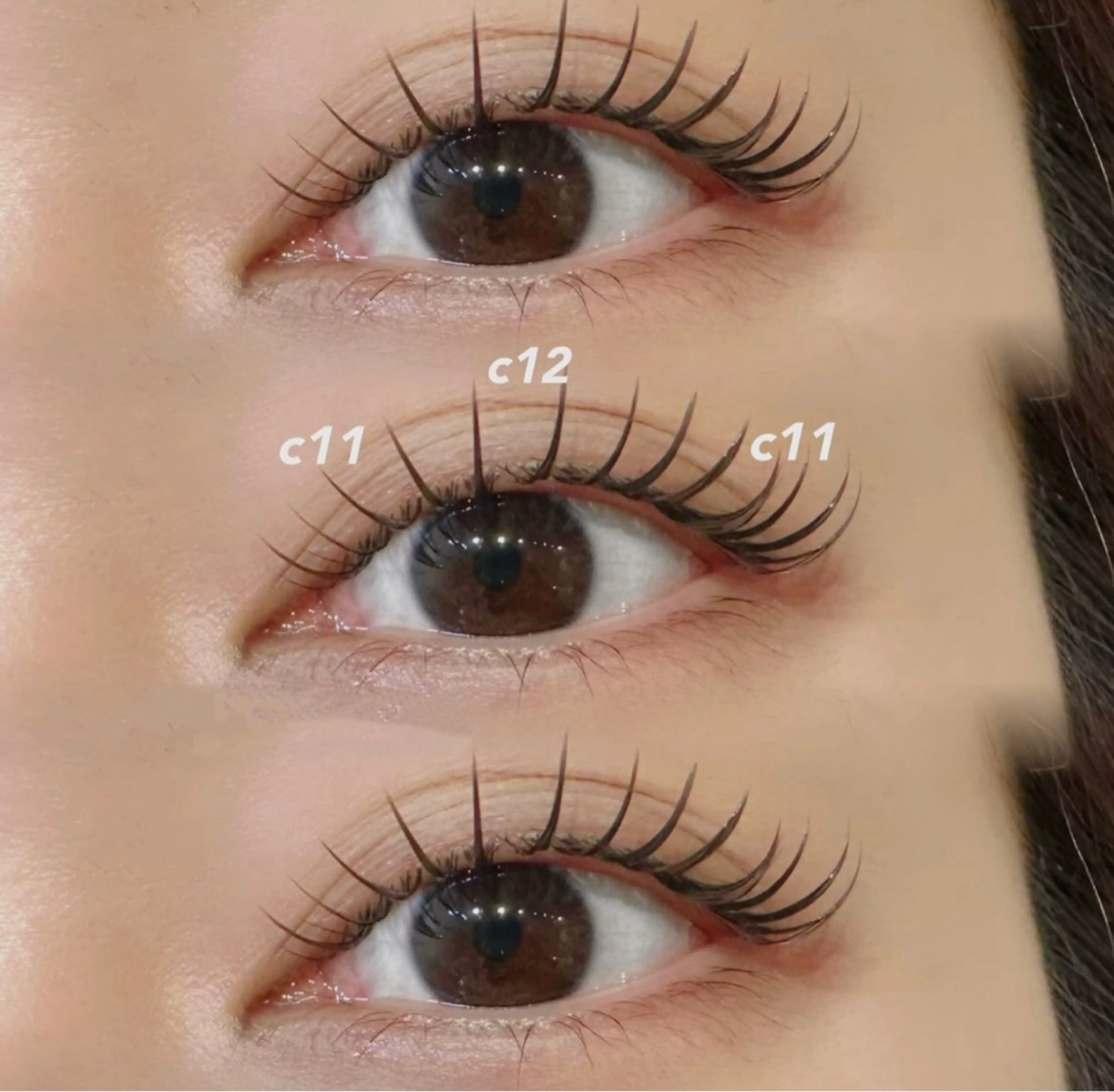 マツエク・マツパ バインドロック 束感まつ毛 フラットラッシュ ナチュラル パリジェンヌラッシュリフト YK 美学院のネイルデザイン