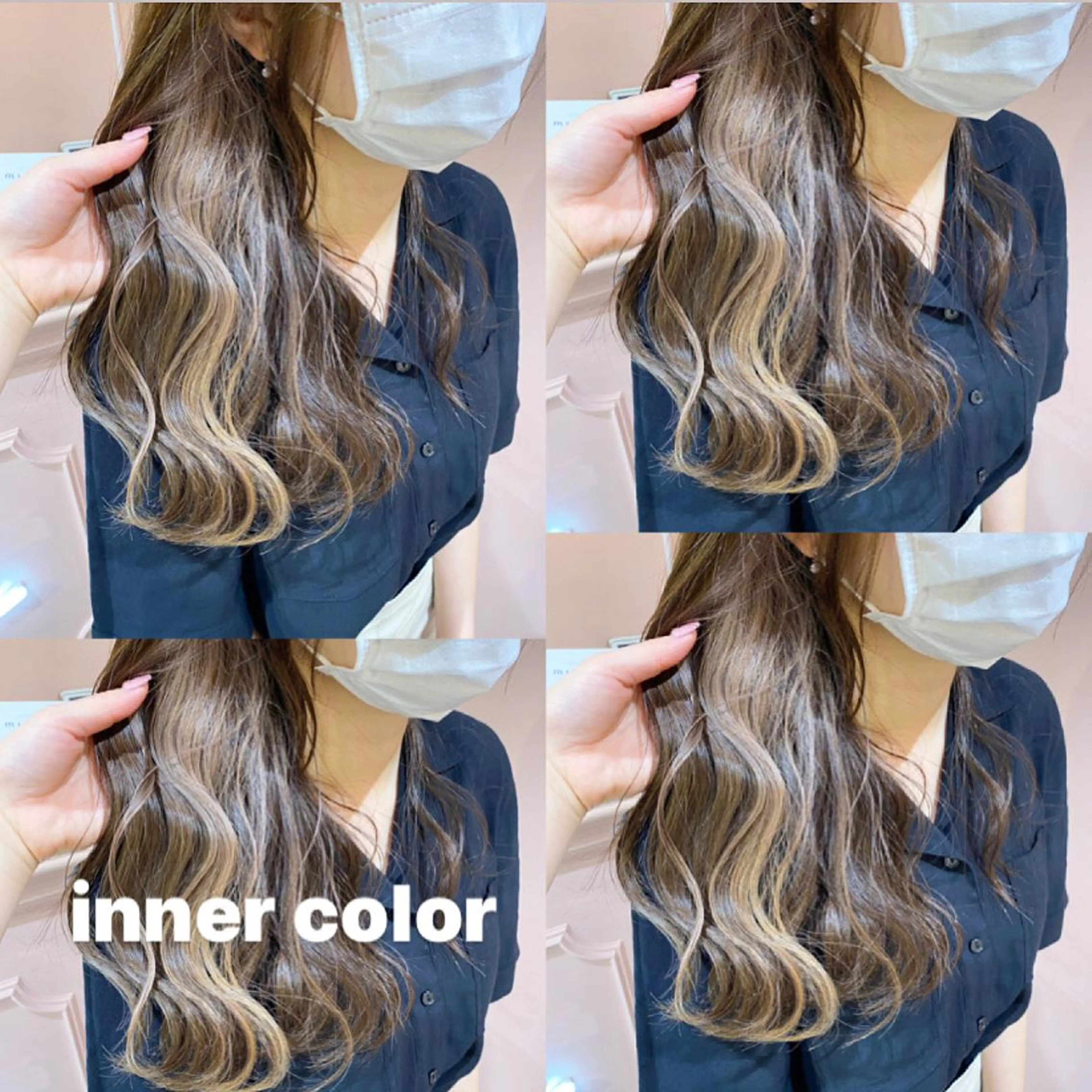 セミロング カラー パーマ ヘアアレンジ メンズ キッズ メンズブリーチ ブリーチ RIYA❤︎ Aujuaソムリエのヘアスタイル