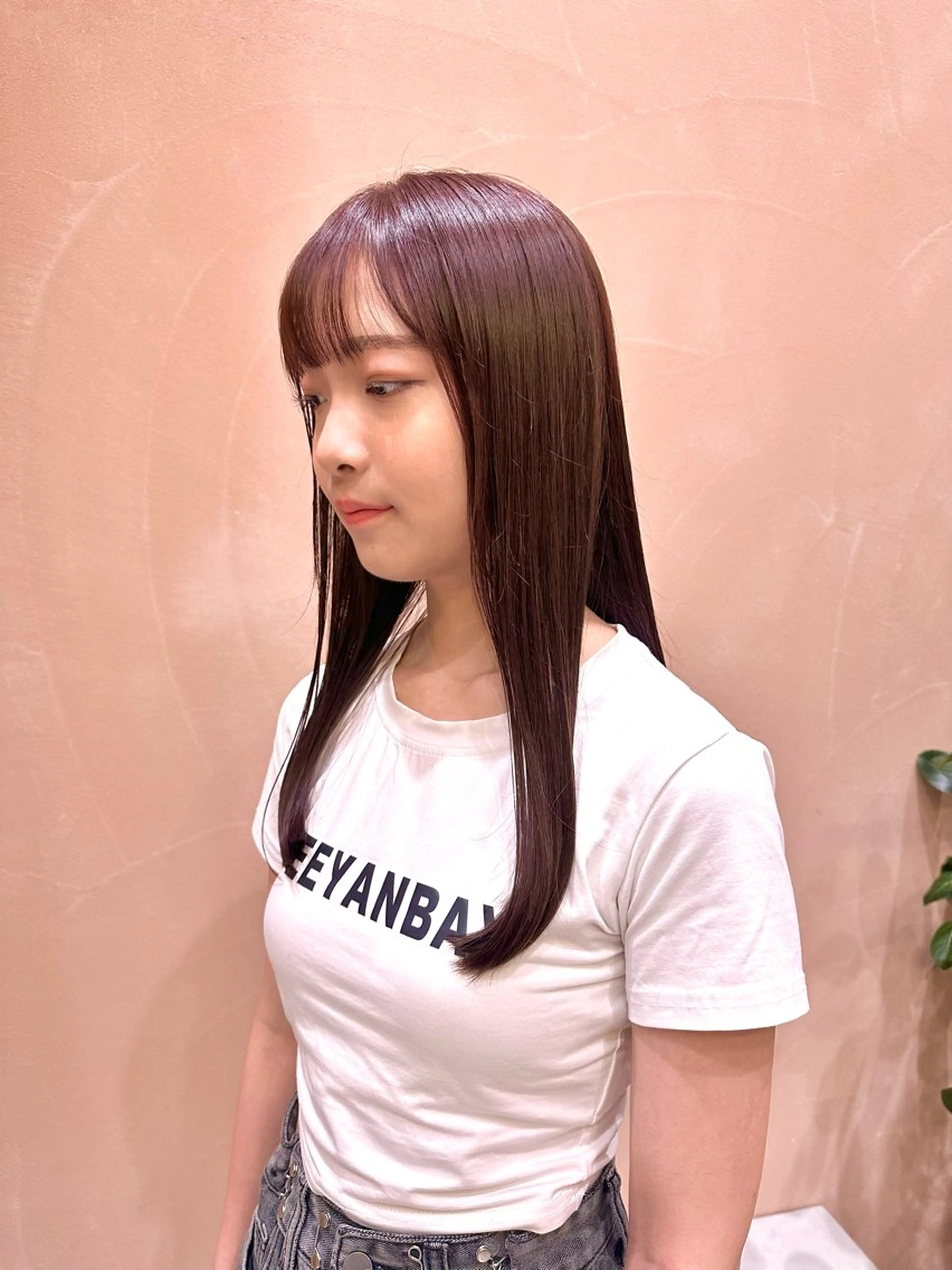 ロング カラー カット ヘアカラー 縮毛矯正 トリートメント 💖🌷越後 遥🌷💖のヘアスタイル