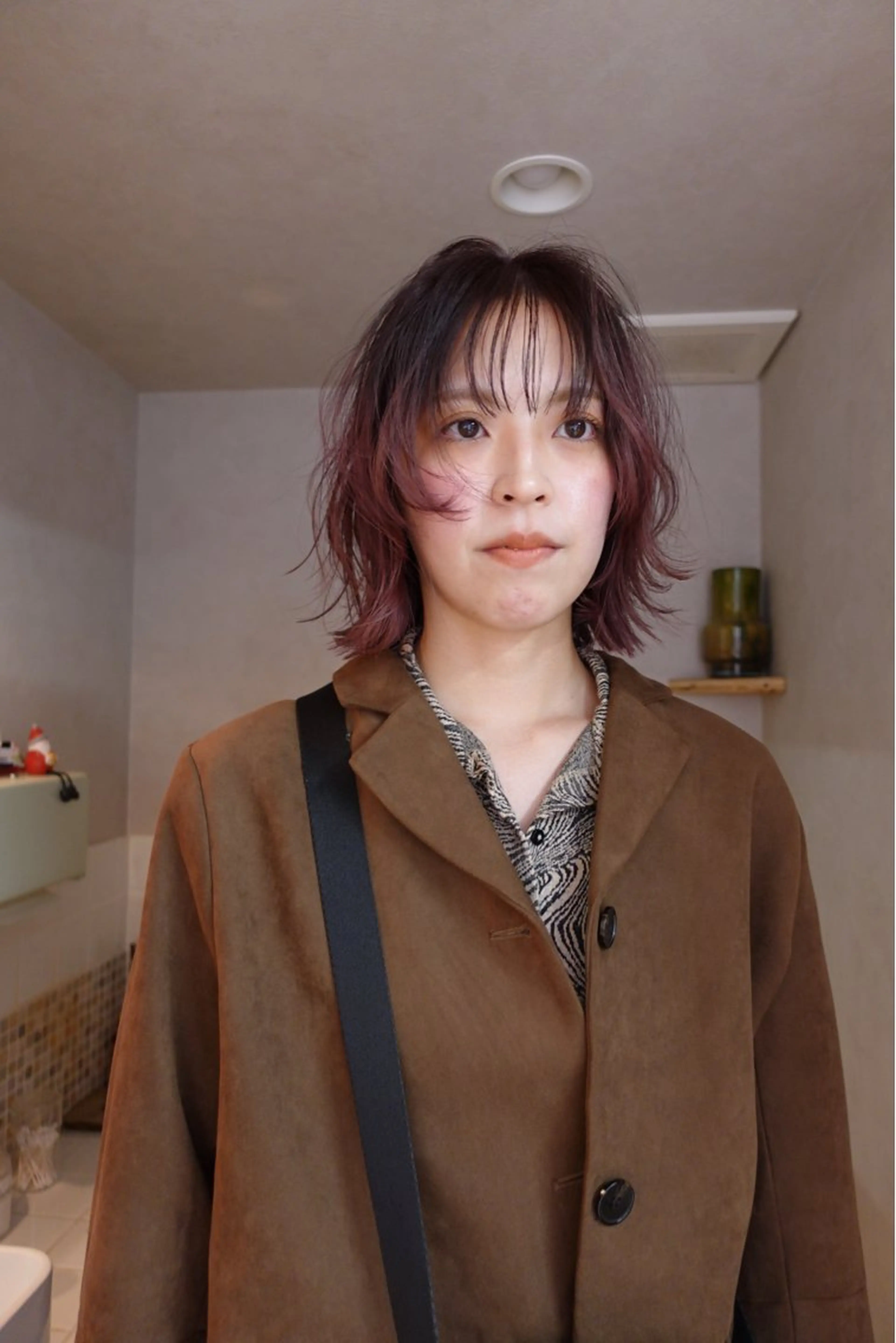 ロング カラー nishido ハイライト/メンズのヘアスタイル