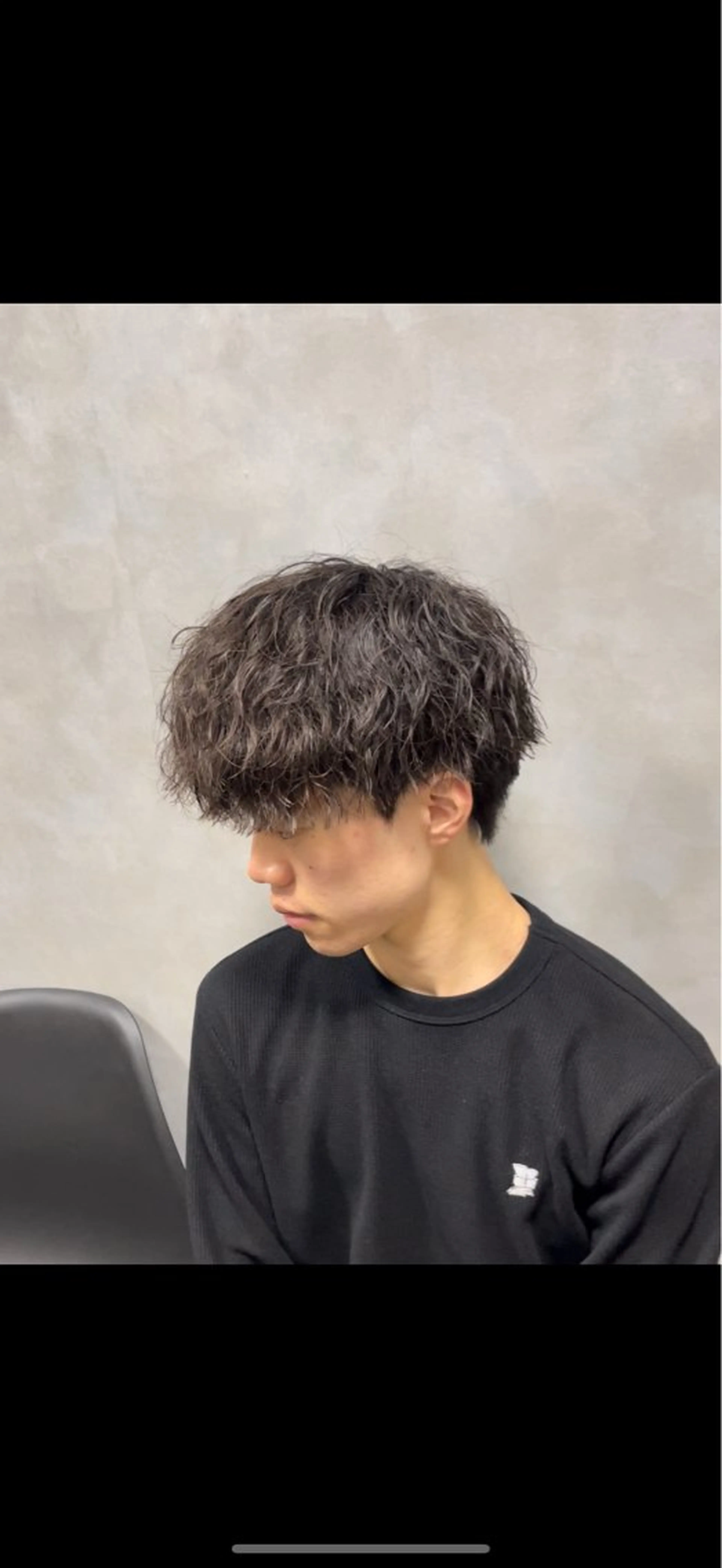 ミディアム パーマ メンズ カット パーマ メンズパーマ特化 美容師kouyaのヘアスタイル