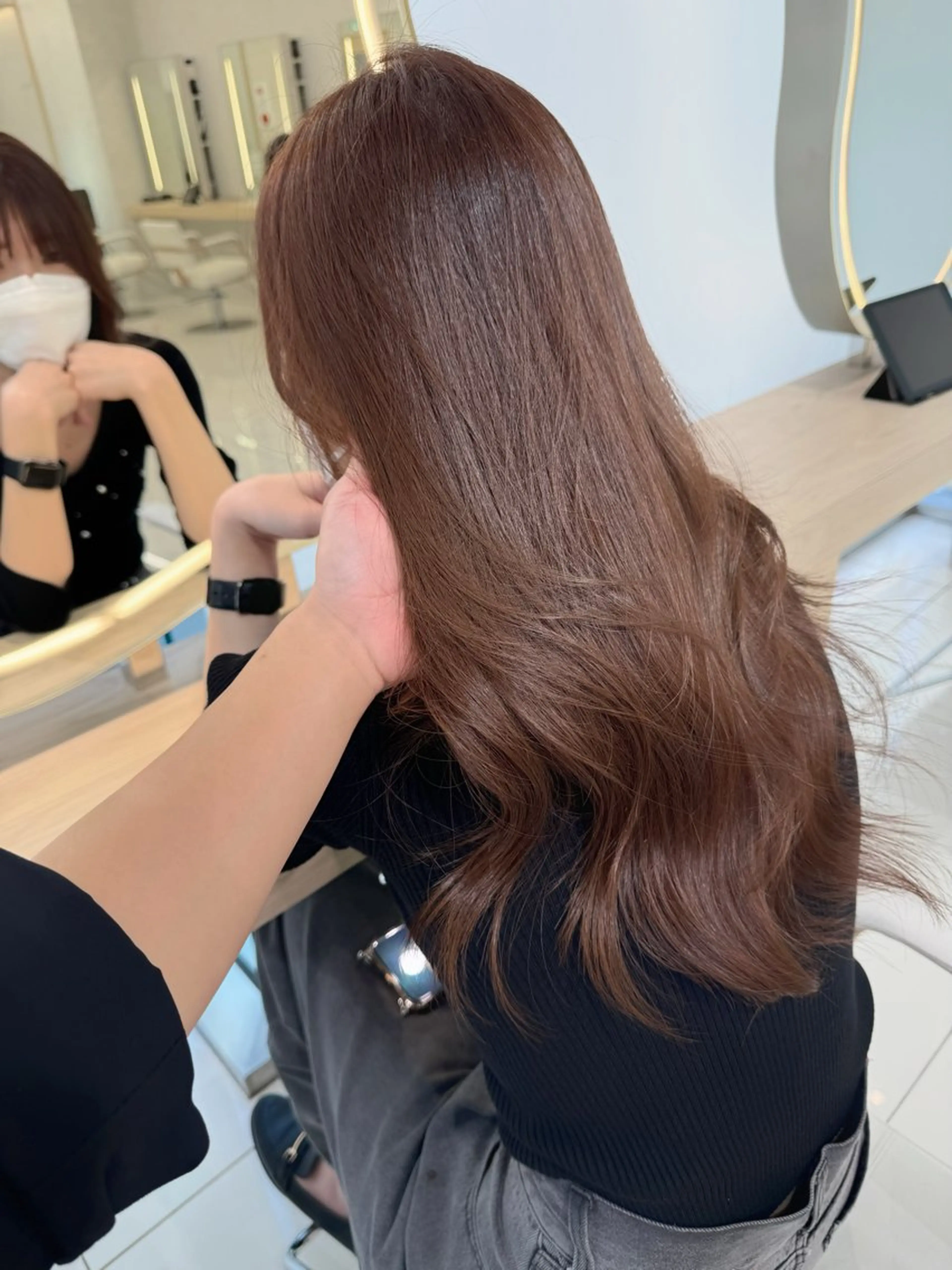 ロング レイヤー/韓国/ 顔周り/しんやのヘアスタイル