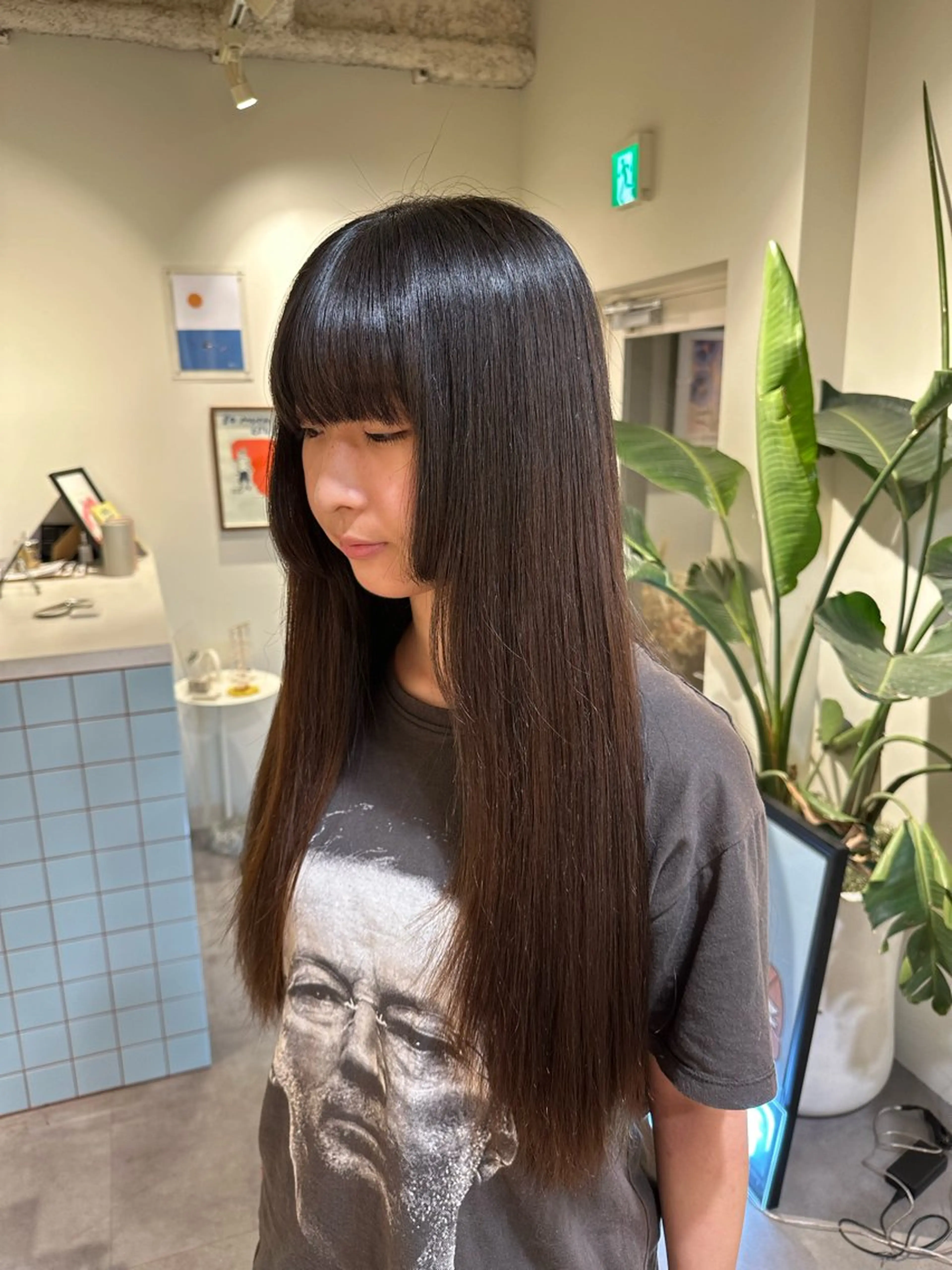 ロング 縮毛矯正 roka  harajuku所属・HANAME 原宿美容室のヘアスタイル