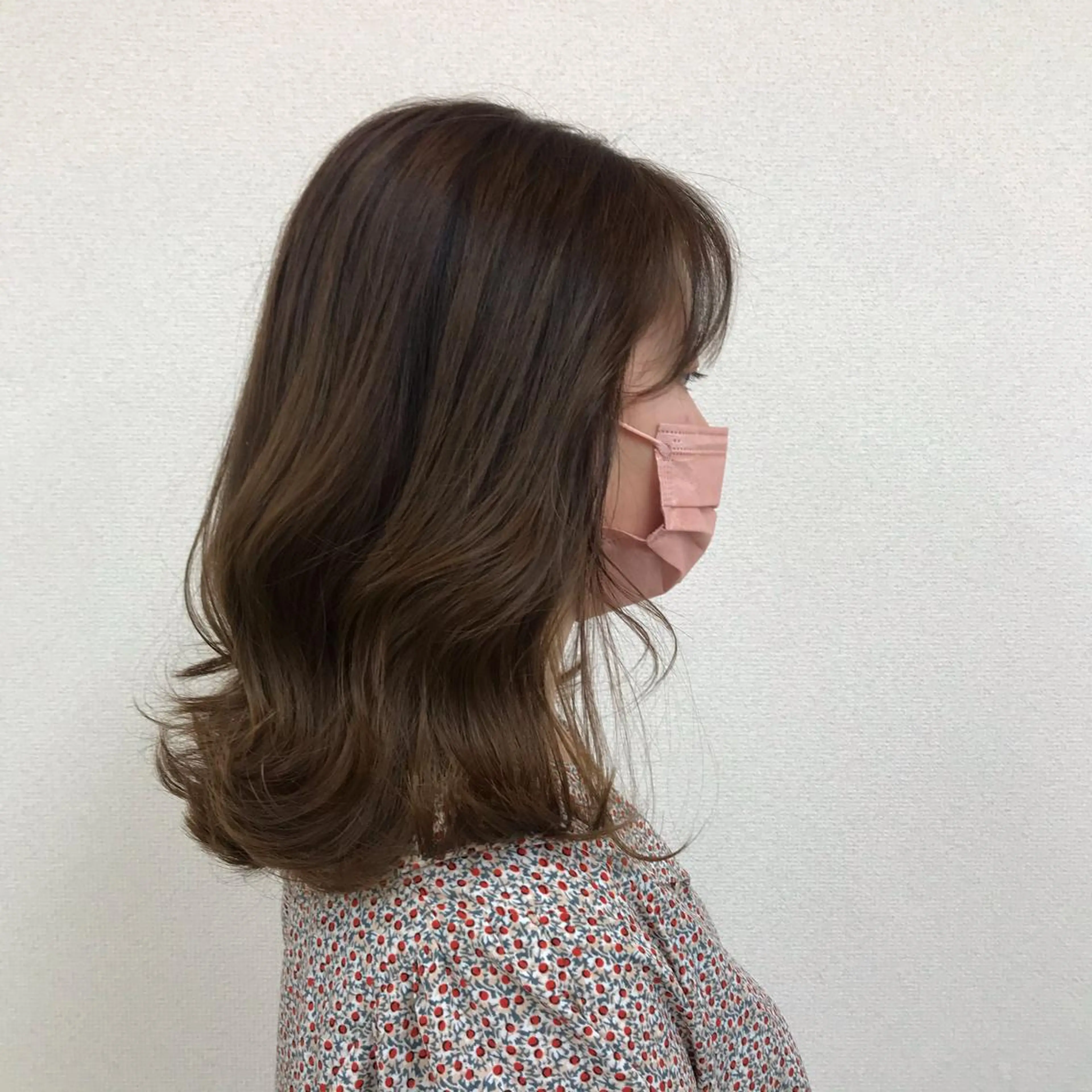 ミディアム 松本平太郎美容室大宮店所属・もりたみかこ 美容師お休み中のヘアスタイル