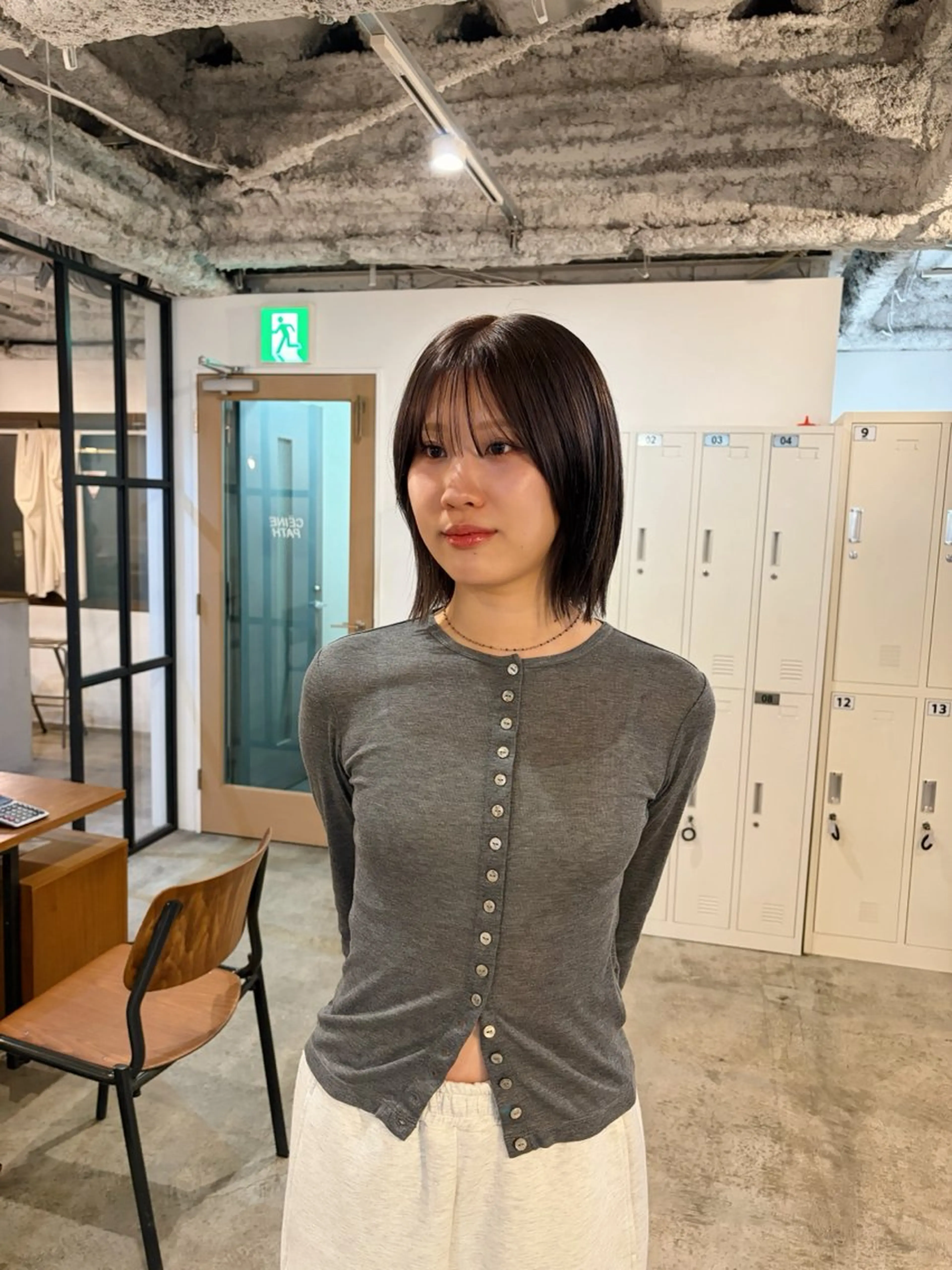 ミディアム ヘアカラー 🧣misaki 透明感カラー🧣のヘアスタイル