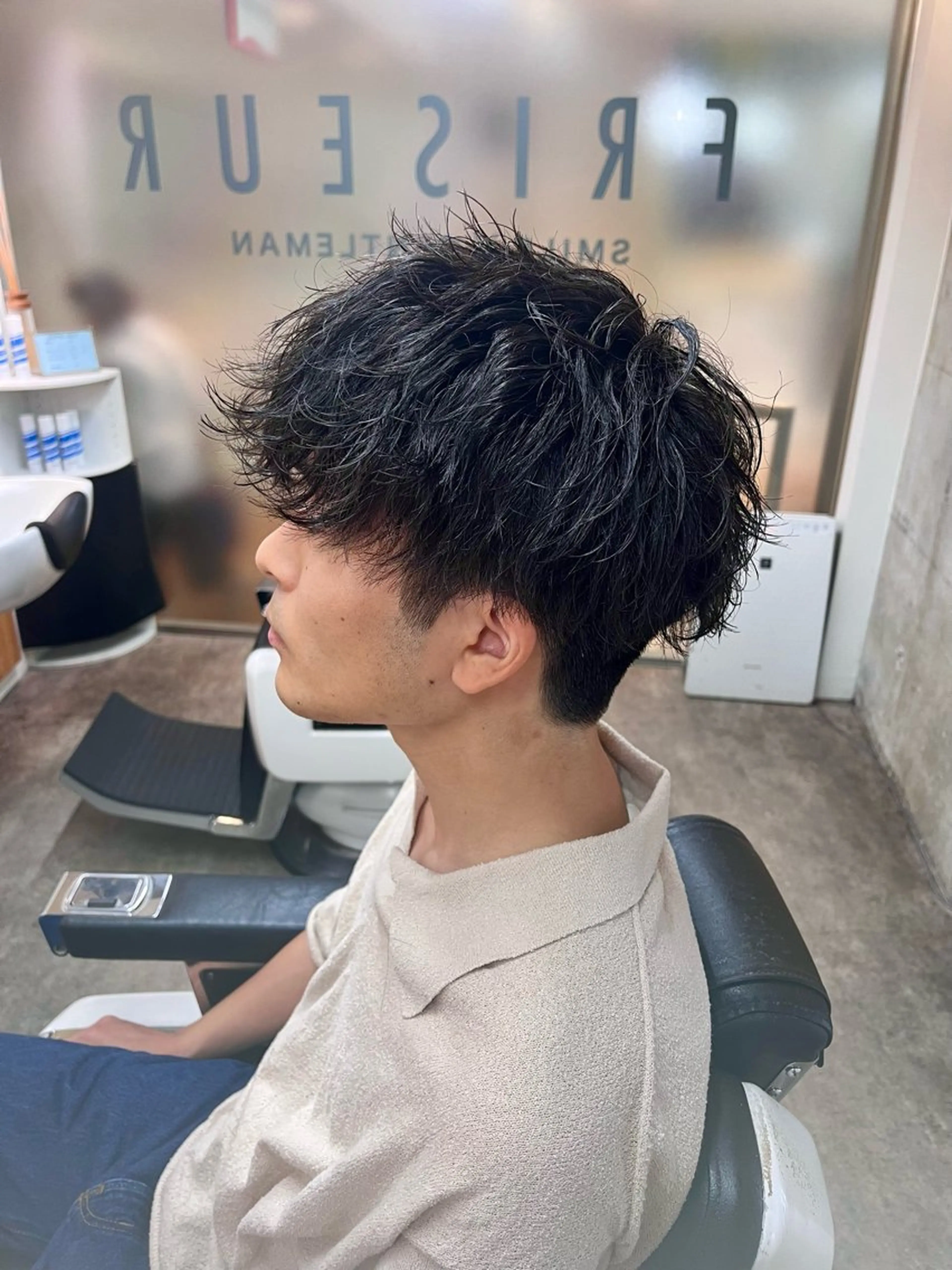 ショート パーマ カット パーマ トリートメント FRISEUR川西所属・佐々木 優人のヘアスタイル