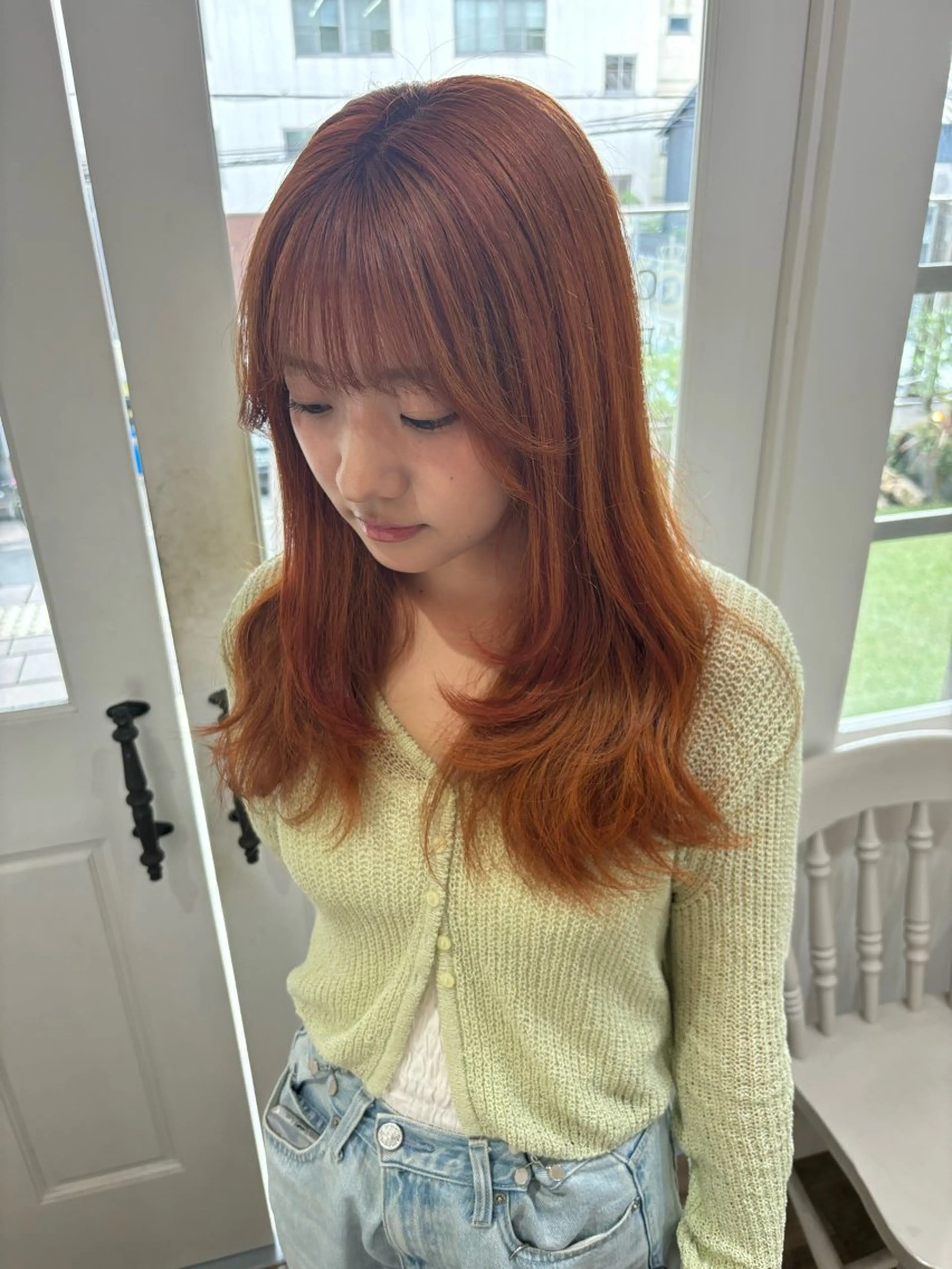 ロング カラー ヘアカラー トリートメント Risa🐈‍⬛/ グレージュ/透明感のヘアスタイル