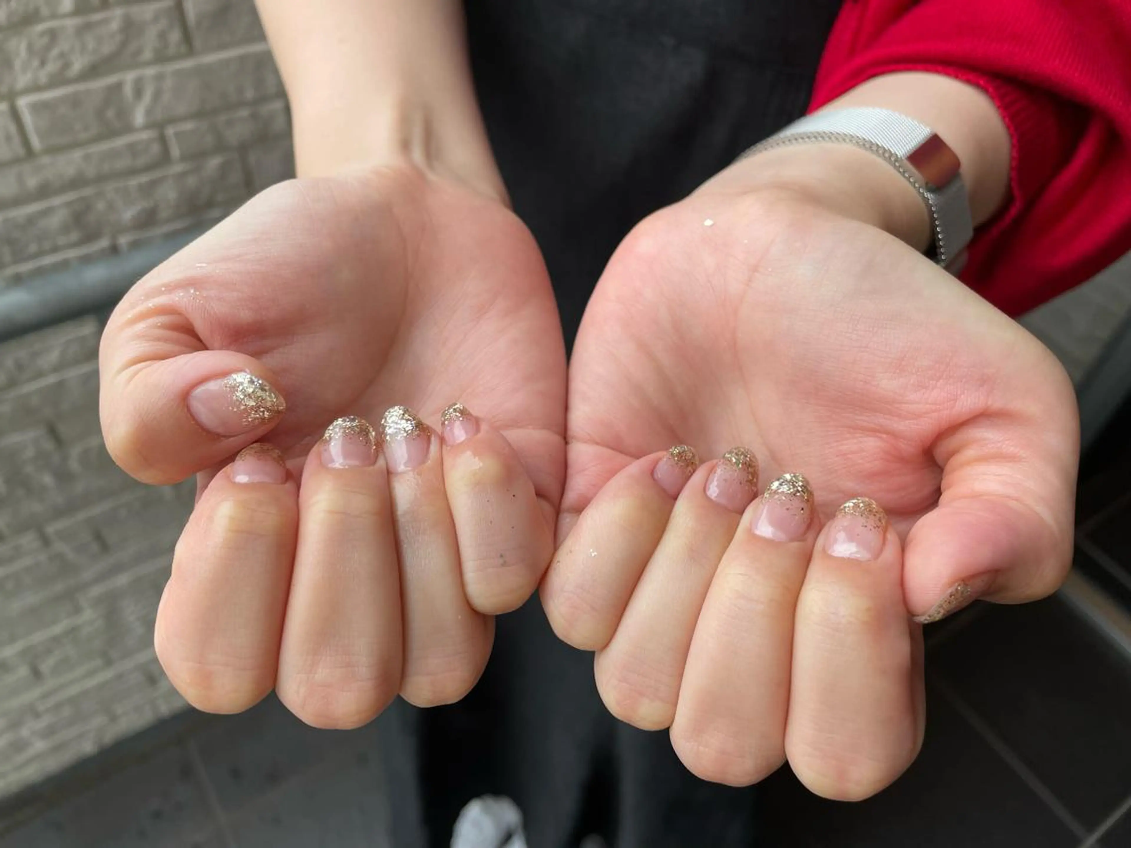 ネイル クリアネイル グラデーション ラメ(グリッター) ラメグラデーション Lakalani ネイルボディHaruのエステ・リラクイメージ