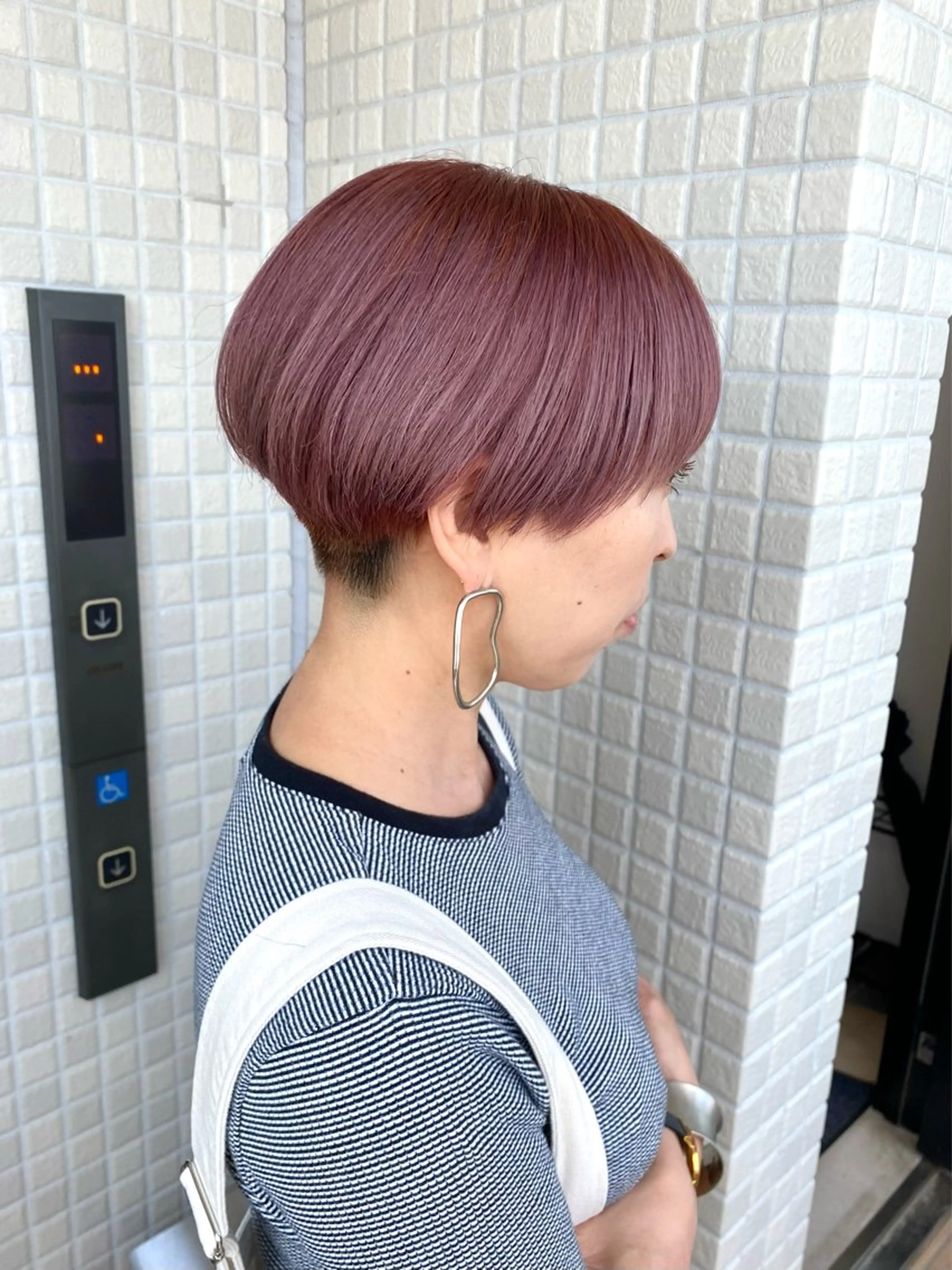 ショート カラー 髪質改善水素TR× レイヤーカット/熊澤のヘアスタイル