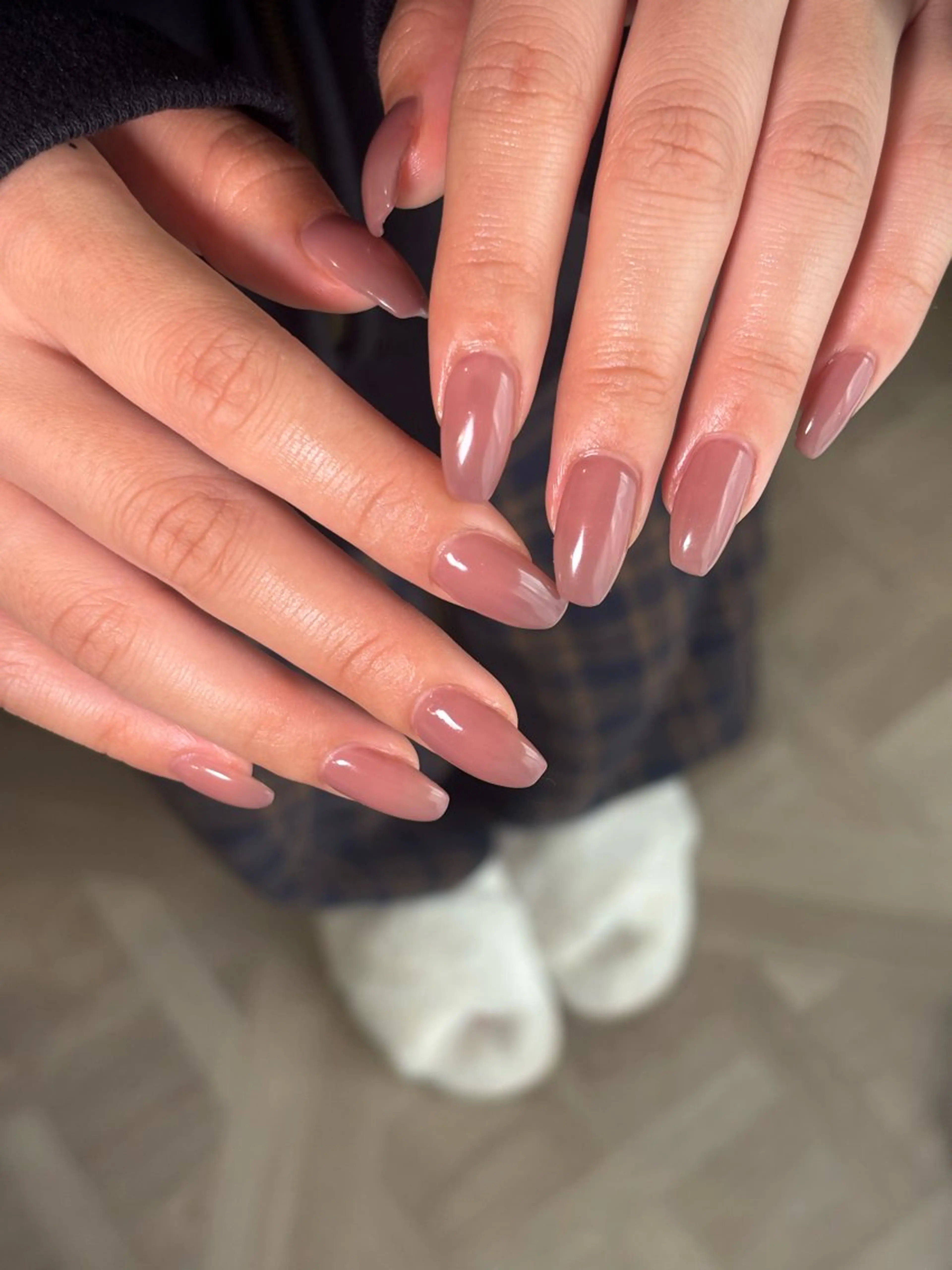 ネイル ワンカラーネイル ハンドネイル .8 HAREのネイルデザイン