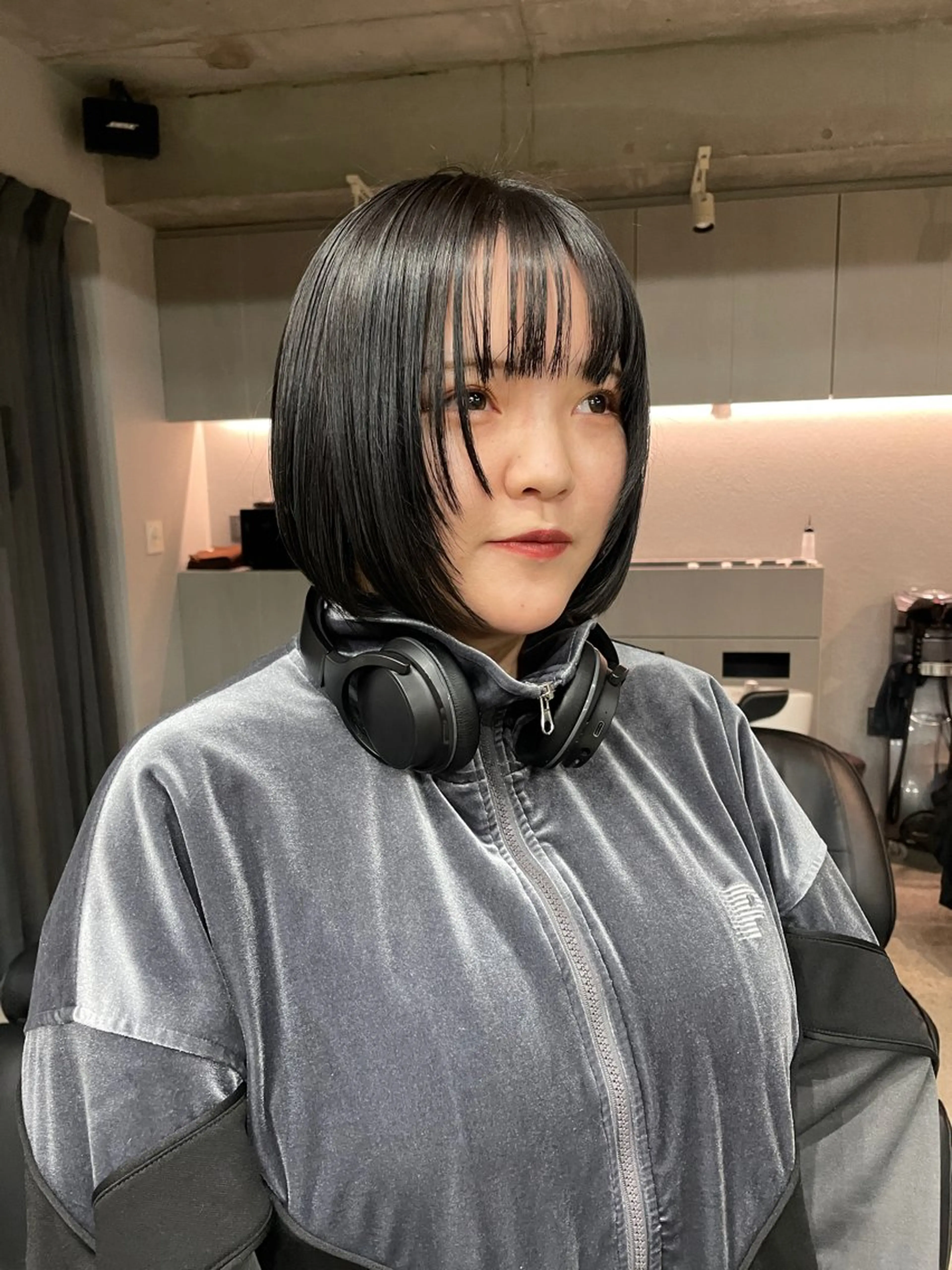 ミディアム カラー カット ヘアカラー トリートメント 表参道/髪質改善・ 透明感 colorのヘアスタイル