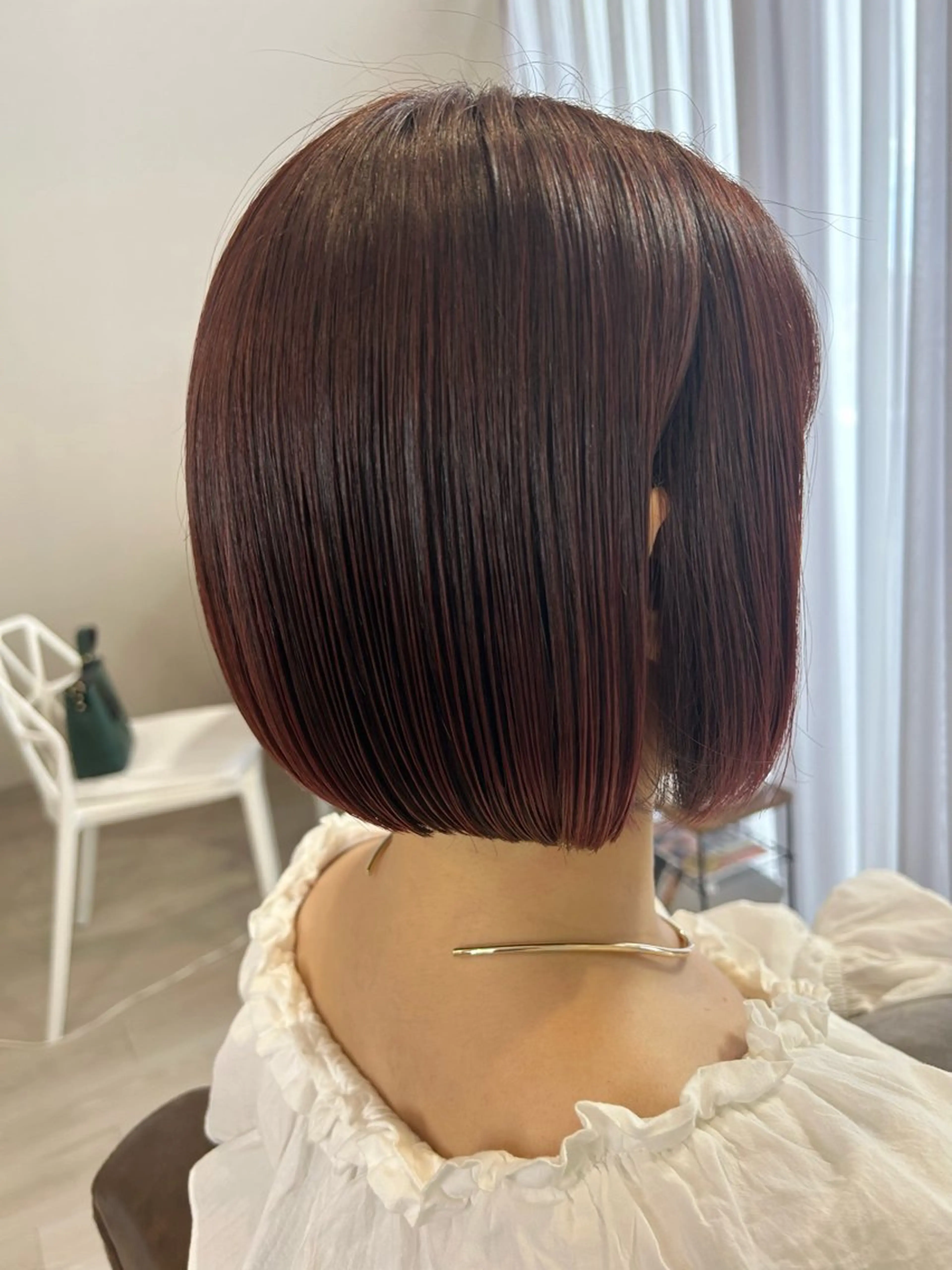 ショート ボブ カット ヘアカラー トリートメント Vivie.所属・新都心個室サロン/ 古波蔵美奈のヘアスタイル