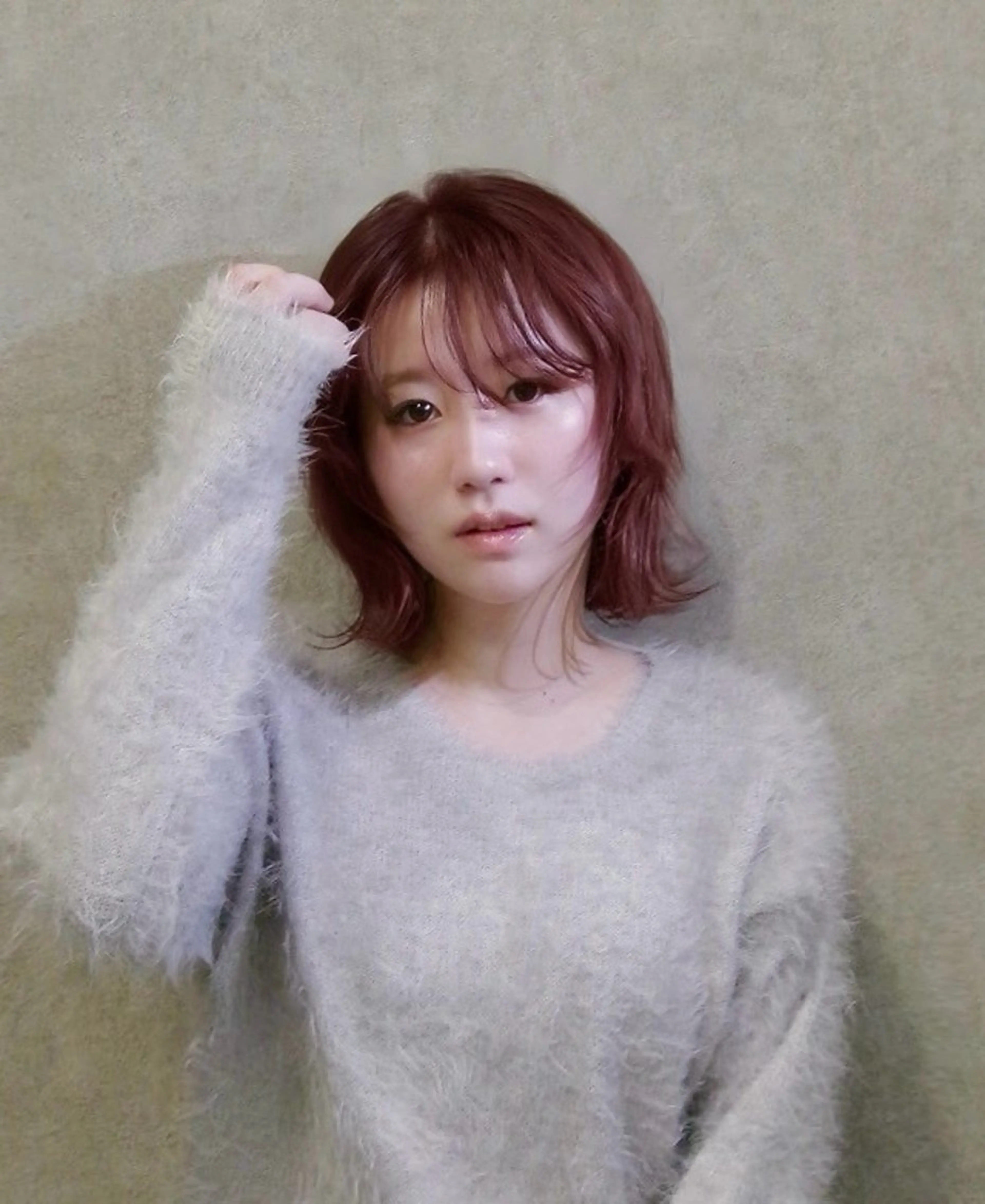 ミディアム カット トリートメント ✨透明感カラー✨ 🌿縮毛矯正🌿のヘアスタイル