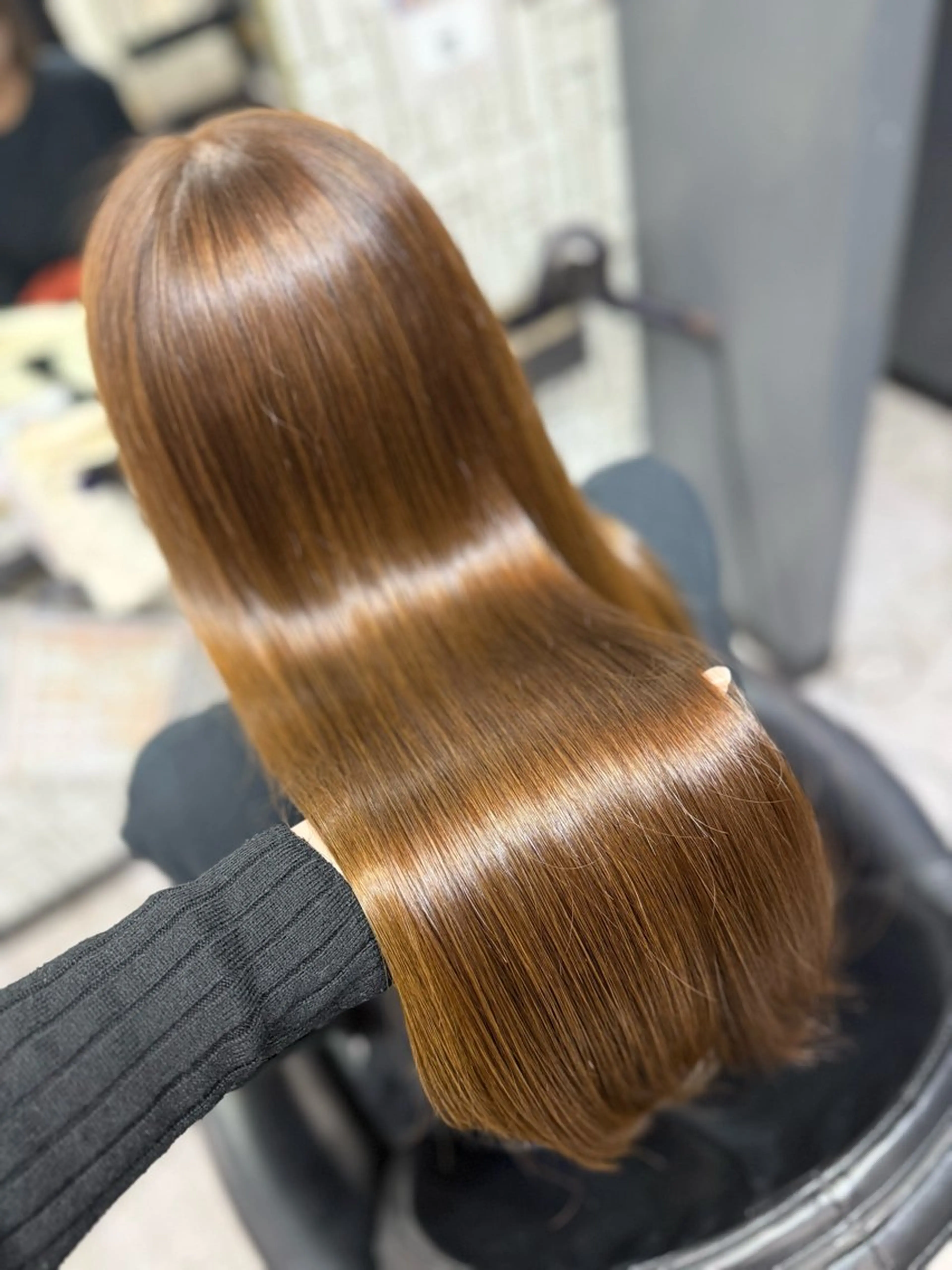 ロング 髪質改善 ヘアカラー arose久留米所属・山中 莉乃のヘアスタイル