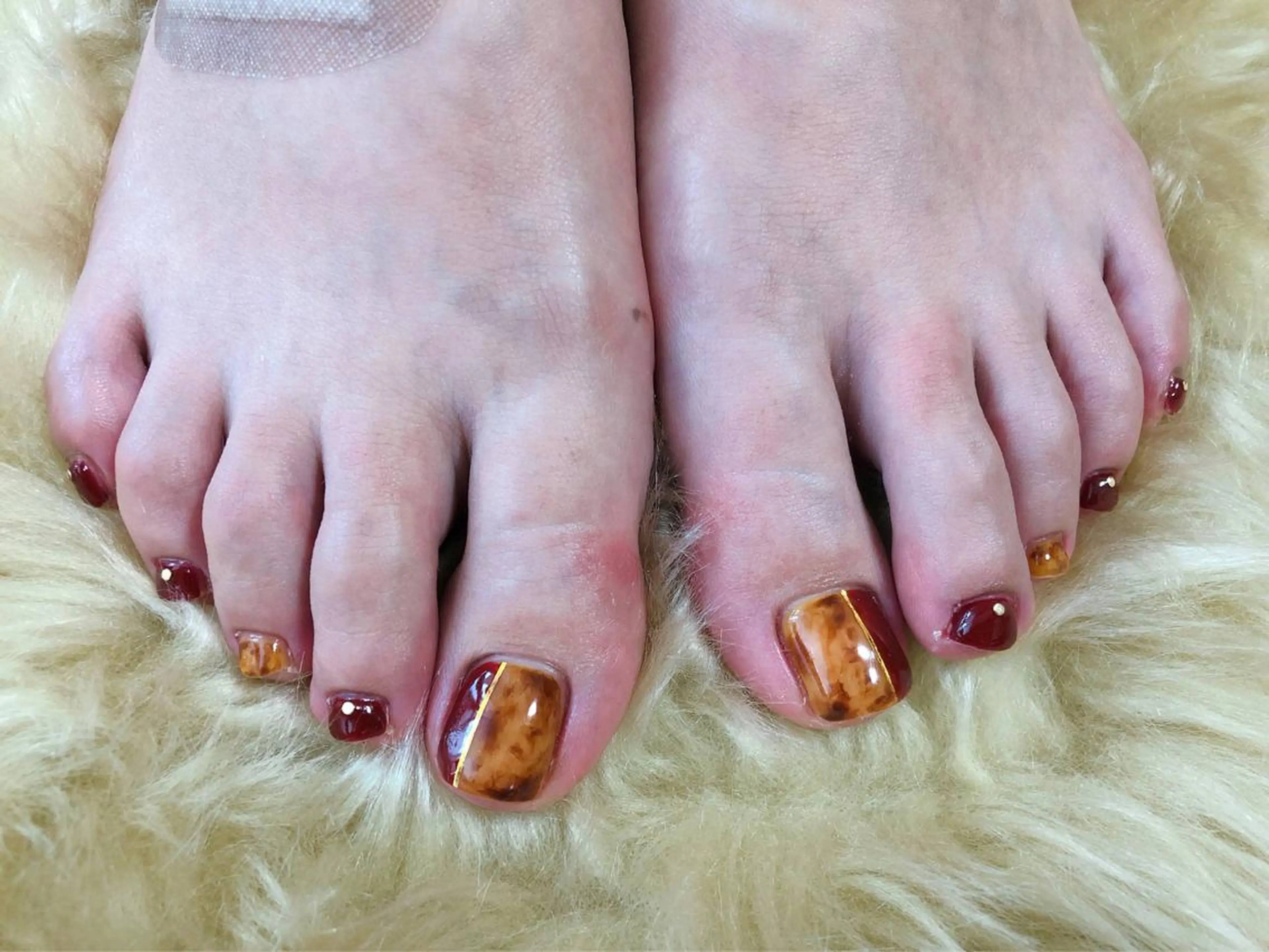 ネイル べっ甲ネイル kiki nail 二子玉川のネイルデザイン