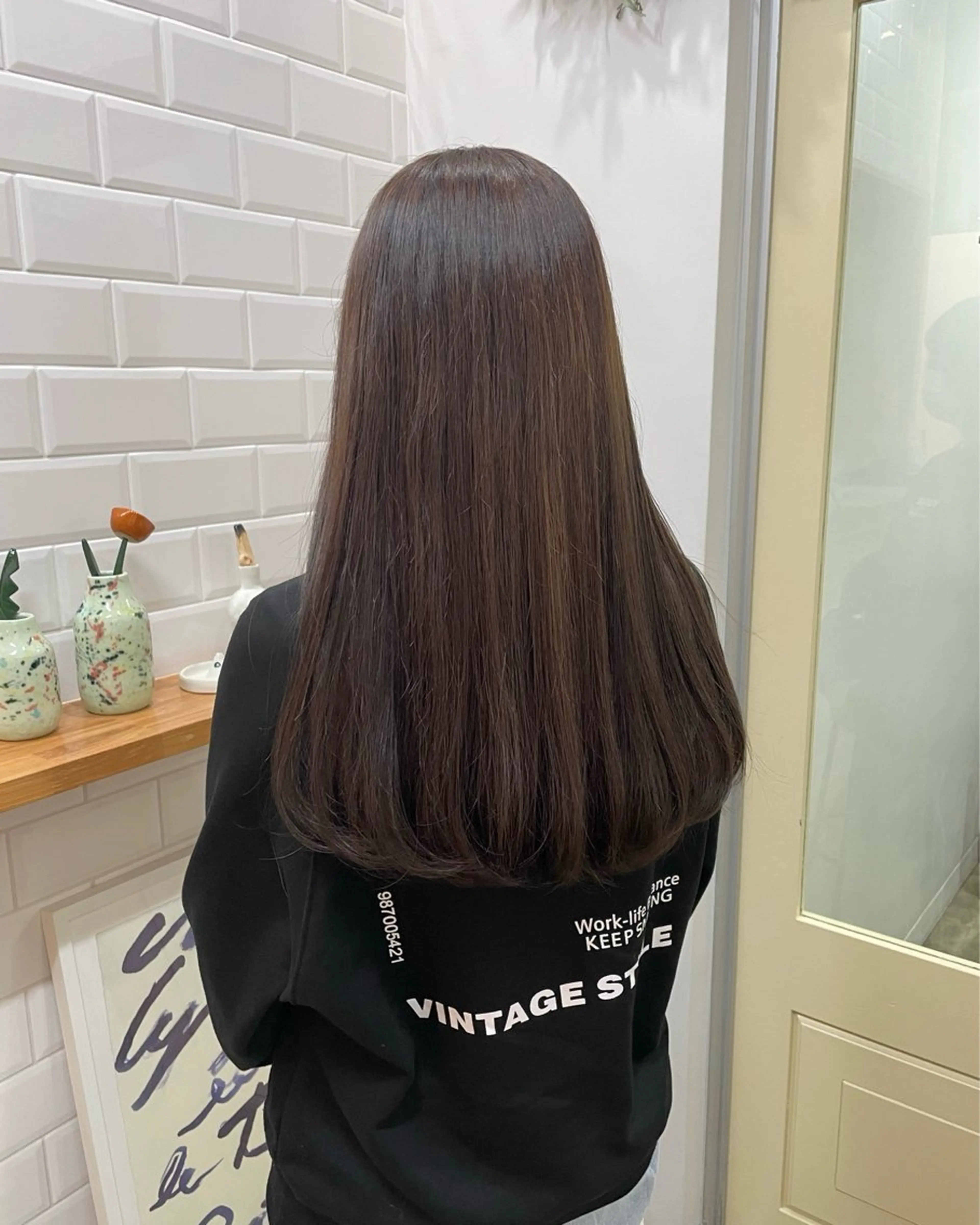 ロング カラー ベージュカラー 古市 萌乃華のヘアスタイル