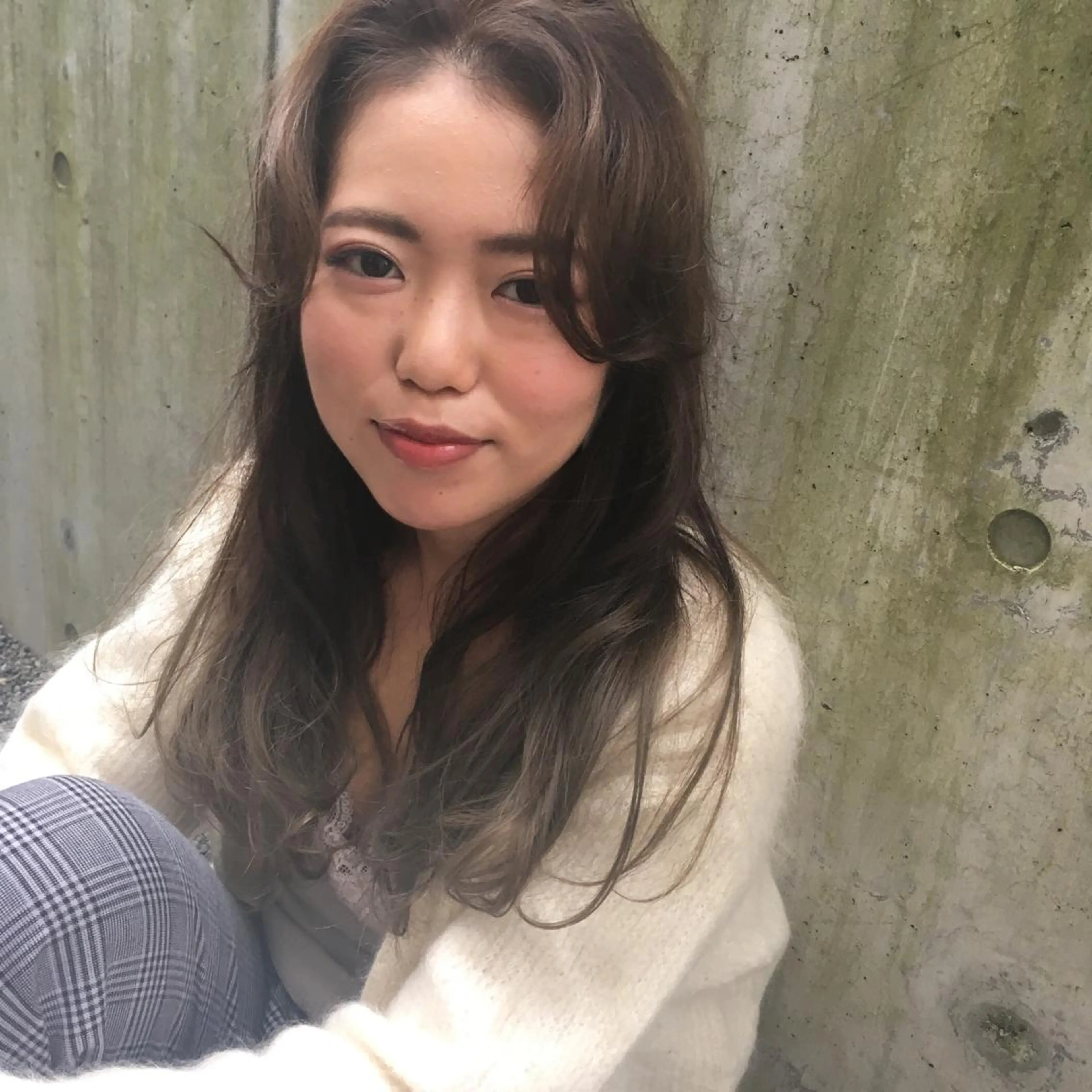 ロング 福島 純子のヘアスタイル