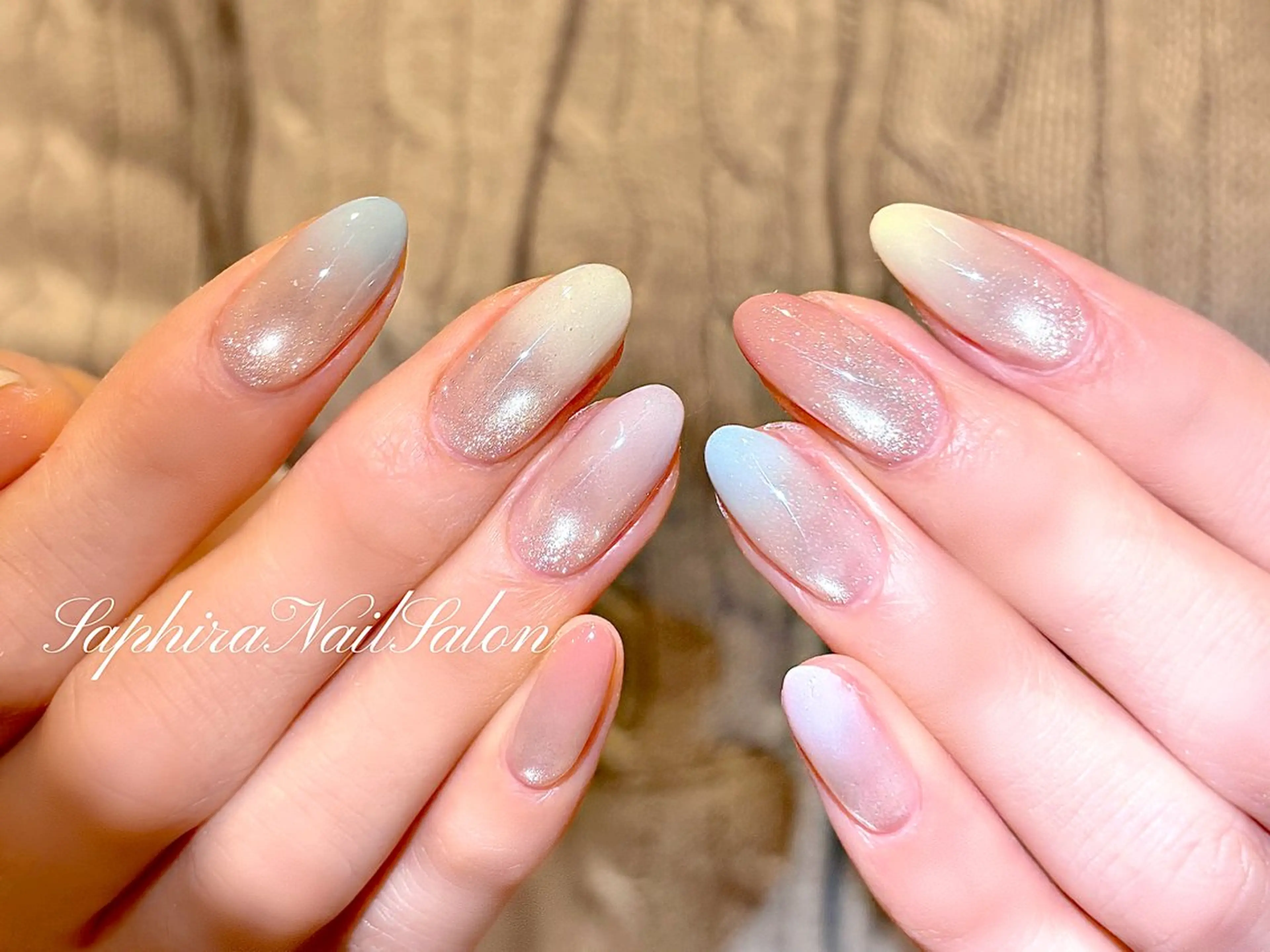 カラー ハンドネイル Saphiraネイル サロン錦糸町のネイルデザイン
