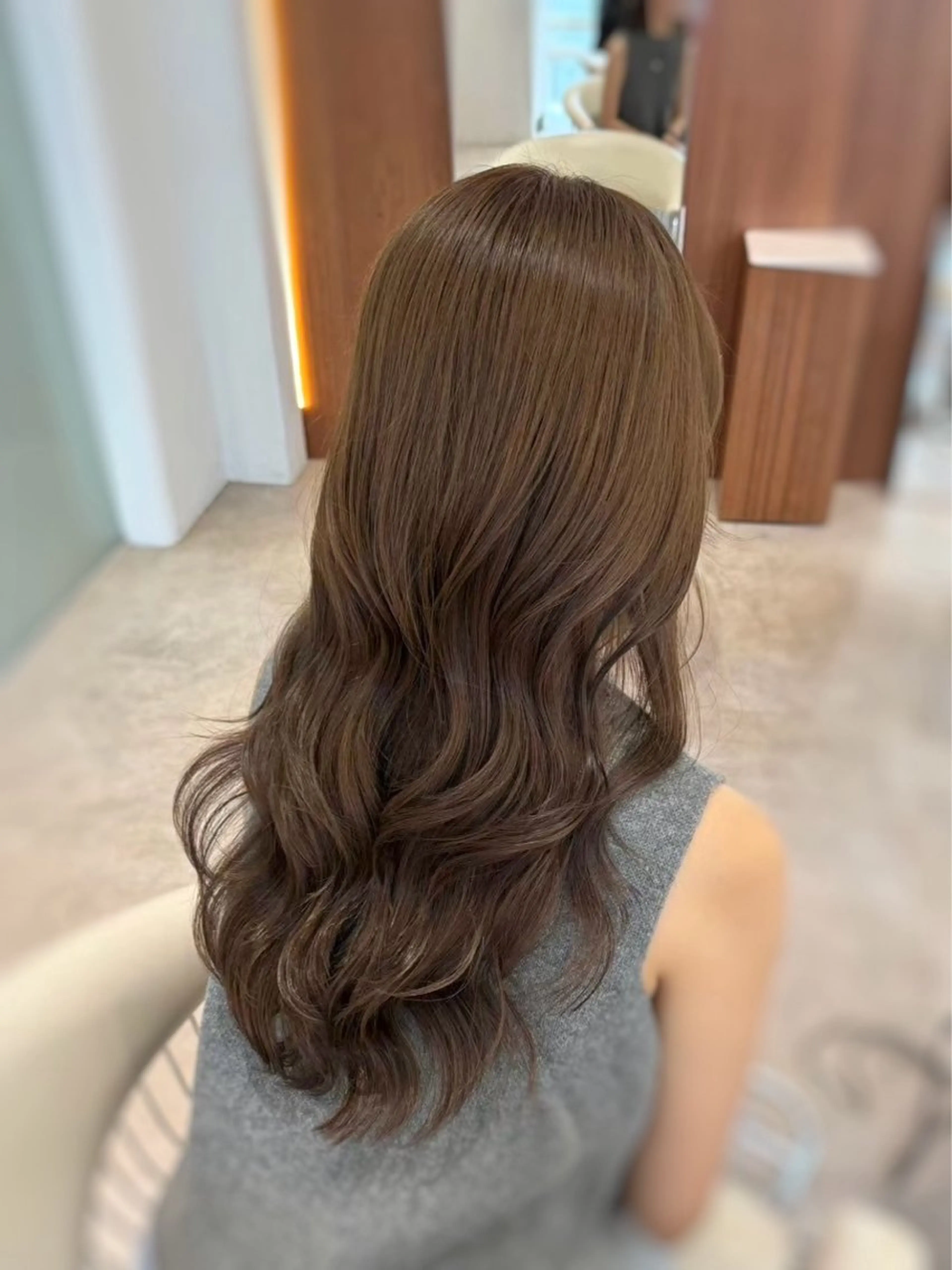 ロング 韓国風ヘア レイヤーカット カット ヘアカラー トリートメント レイヤー/ハッシュ 渋谷/サッタのヘアスタイル